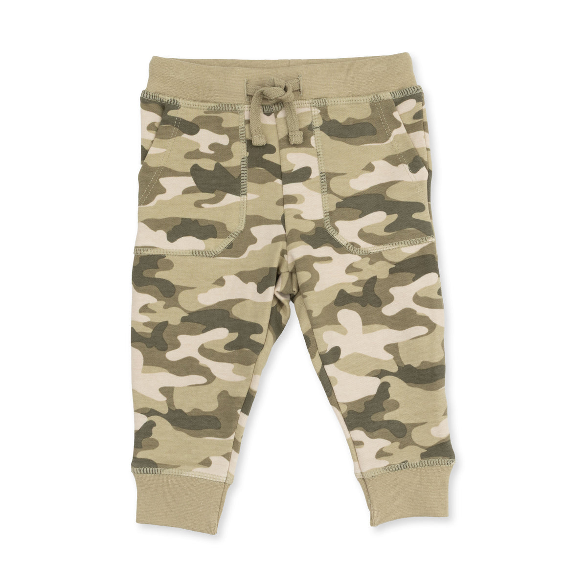Angel Dear Camo French Terry Half Zip Sweatshirt & Jogger Pant Set