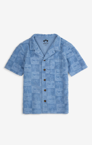 Resort Shirt - Denim Blue - Twinkle Twinkle Little One