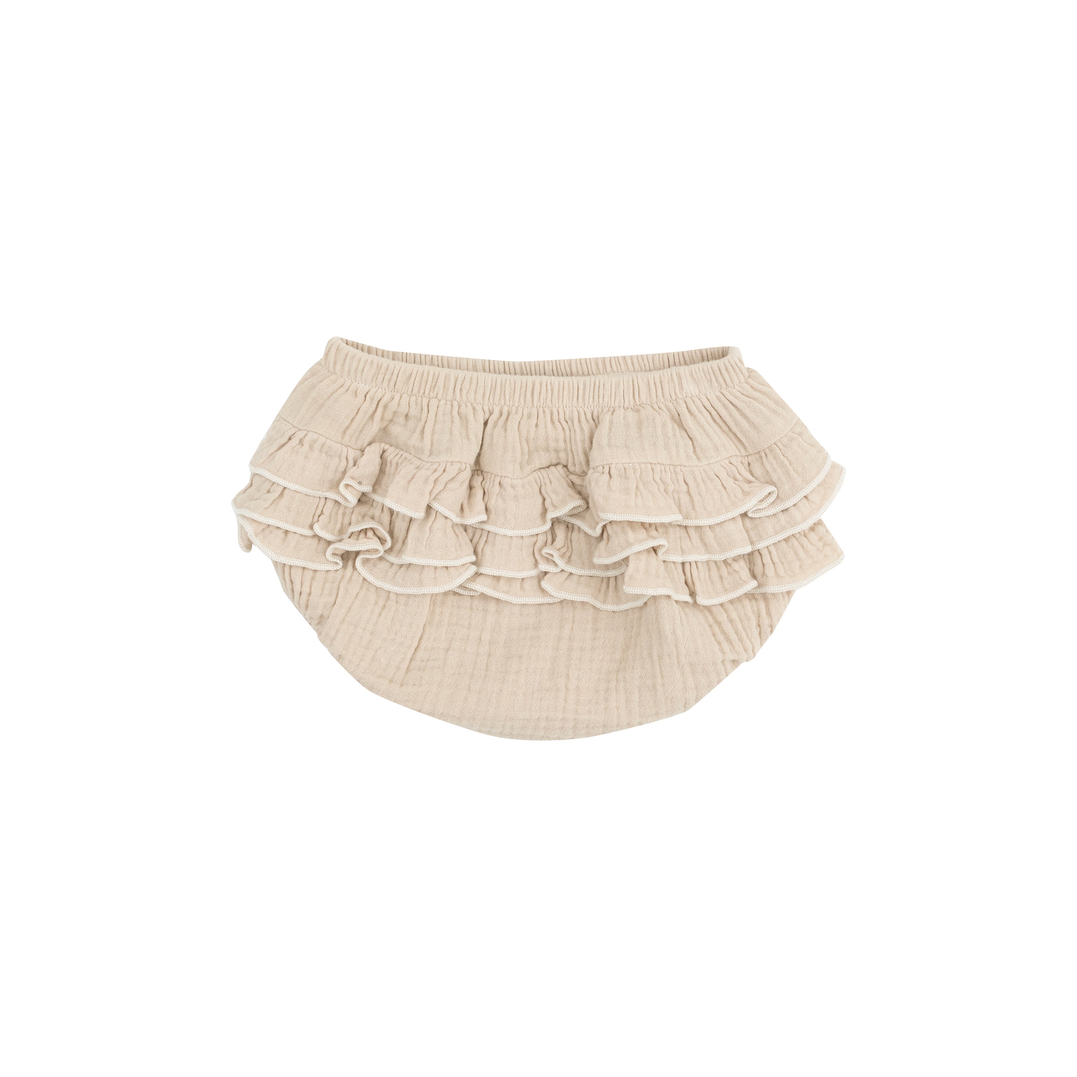 Solid Muslin Oxford Tan Sundress & Diaper Cover - Twinkle Twinkle Little One