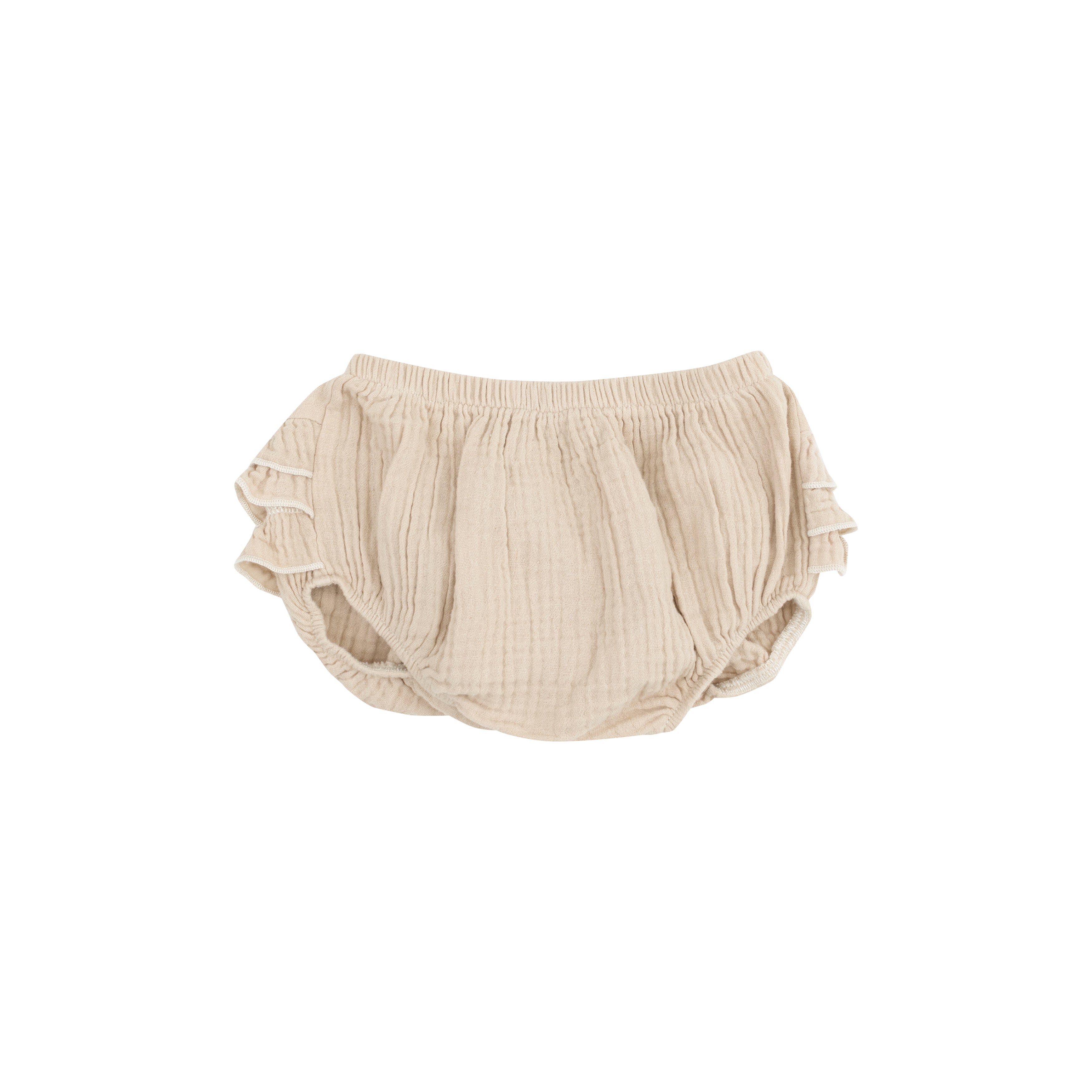 Solid Muslin Oxford Tan Sundress & Diaper Cover - Twinkle Twinkle Little One