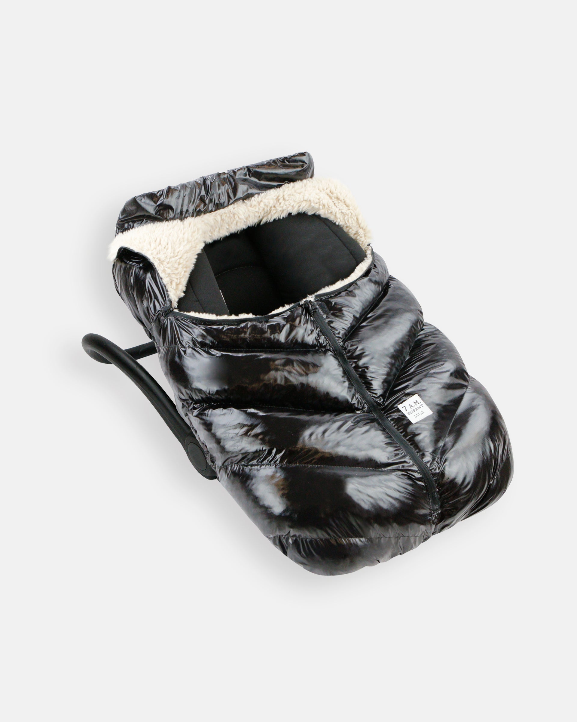 7 A.M. Enfant Car Seat Cocoon - Black Polar - Twinkle Twinkle Little One