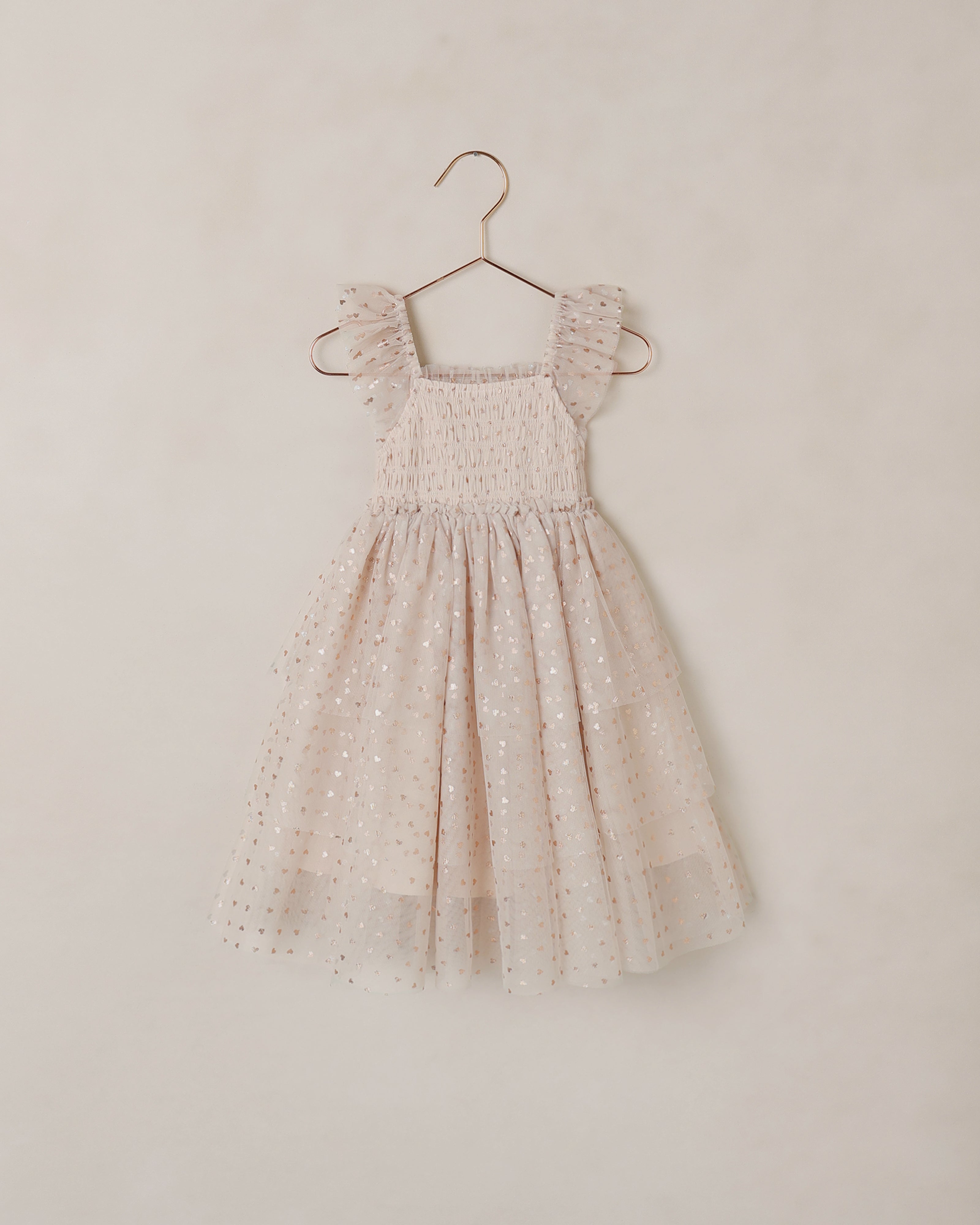 Valentina Dress | Rose Gold Hearts 4Y Valentina Dress | Rose Gold Hearts 4Y