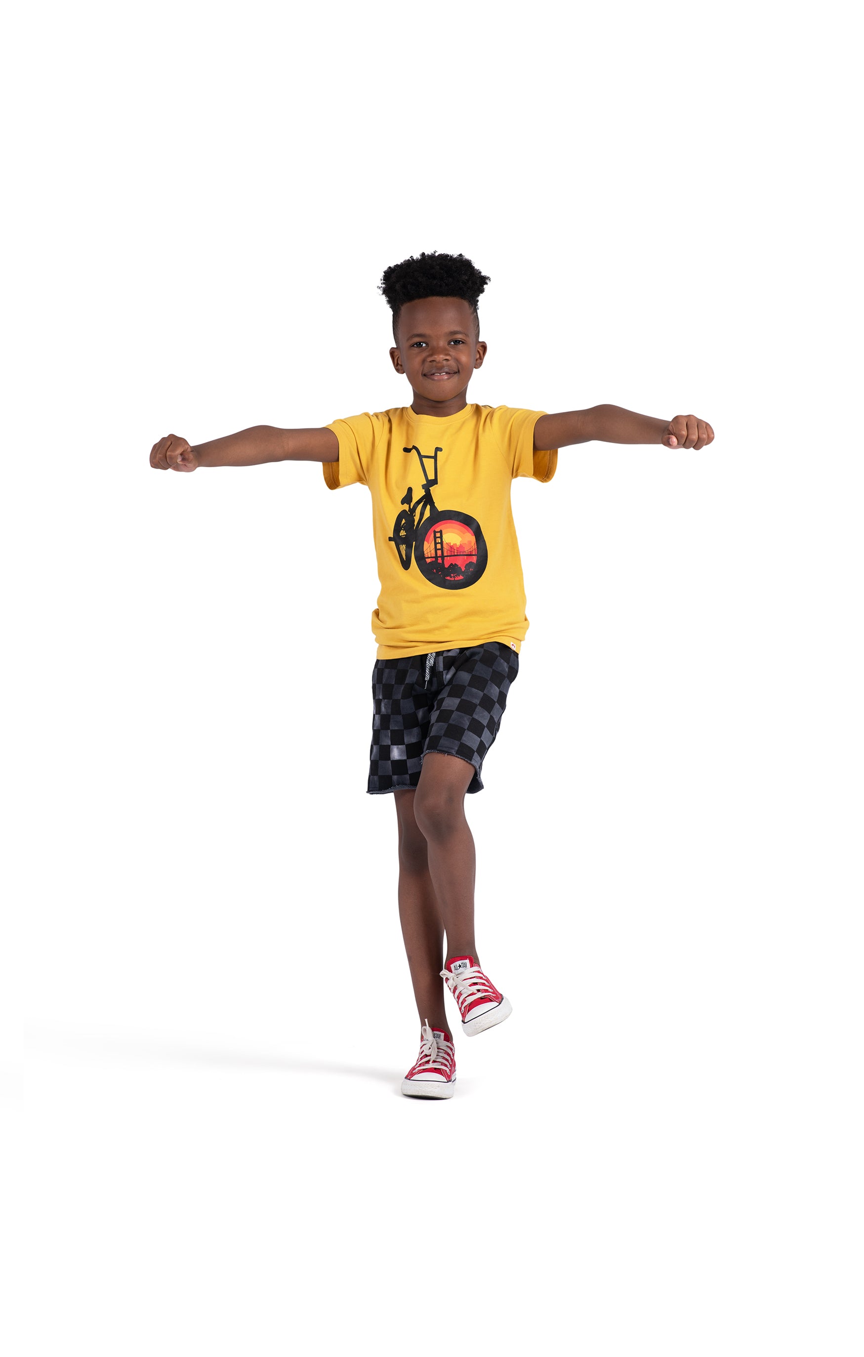 Camp Shorts - Black Check - Twinkle Twinkle Little One