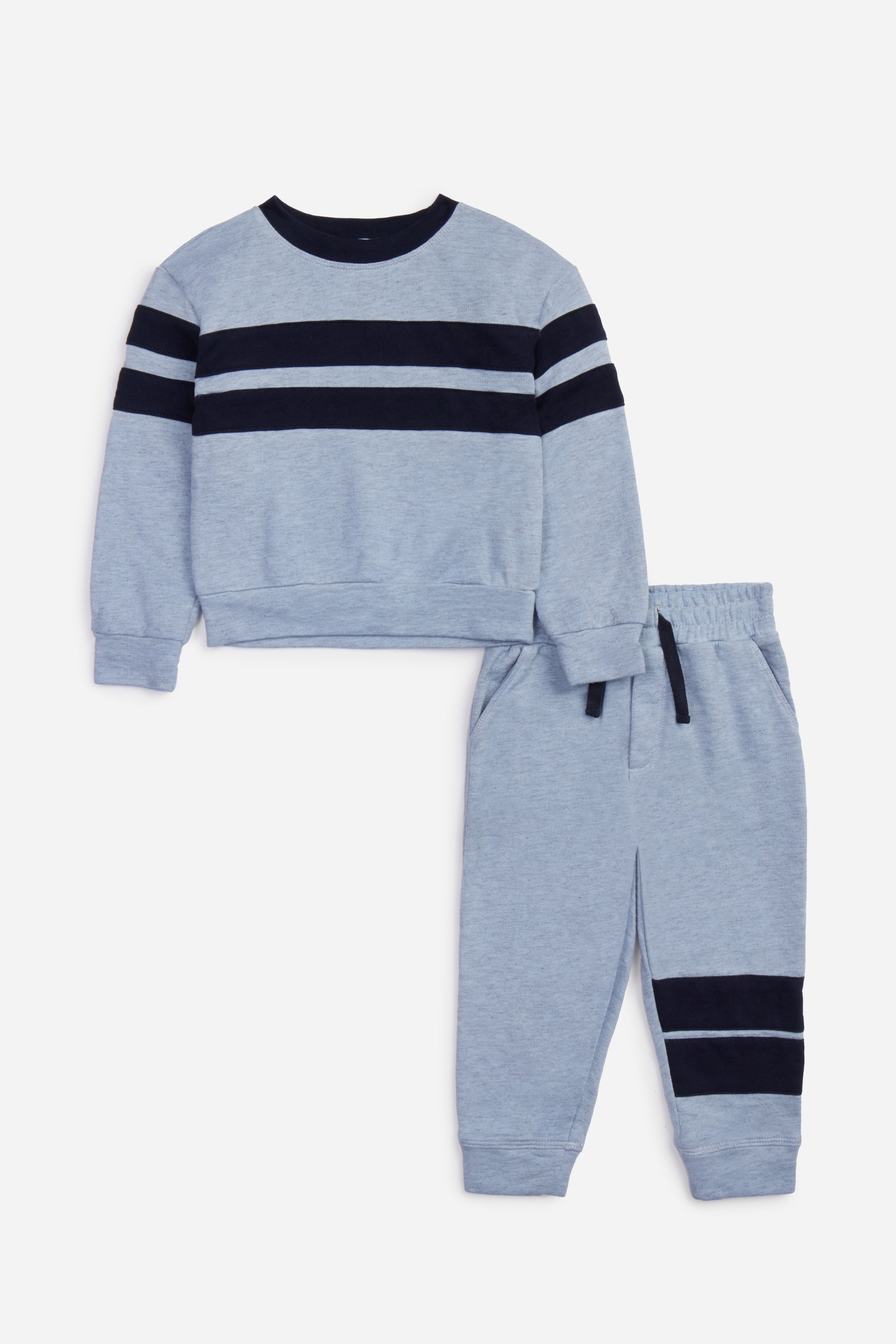 Infant Boy Up in the Clouds Jogger Set - Chicory - Twinkle Twinkle Little One