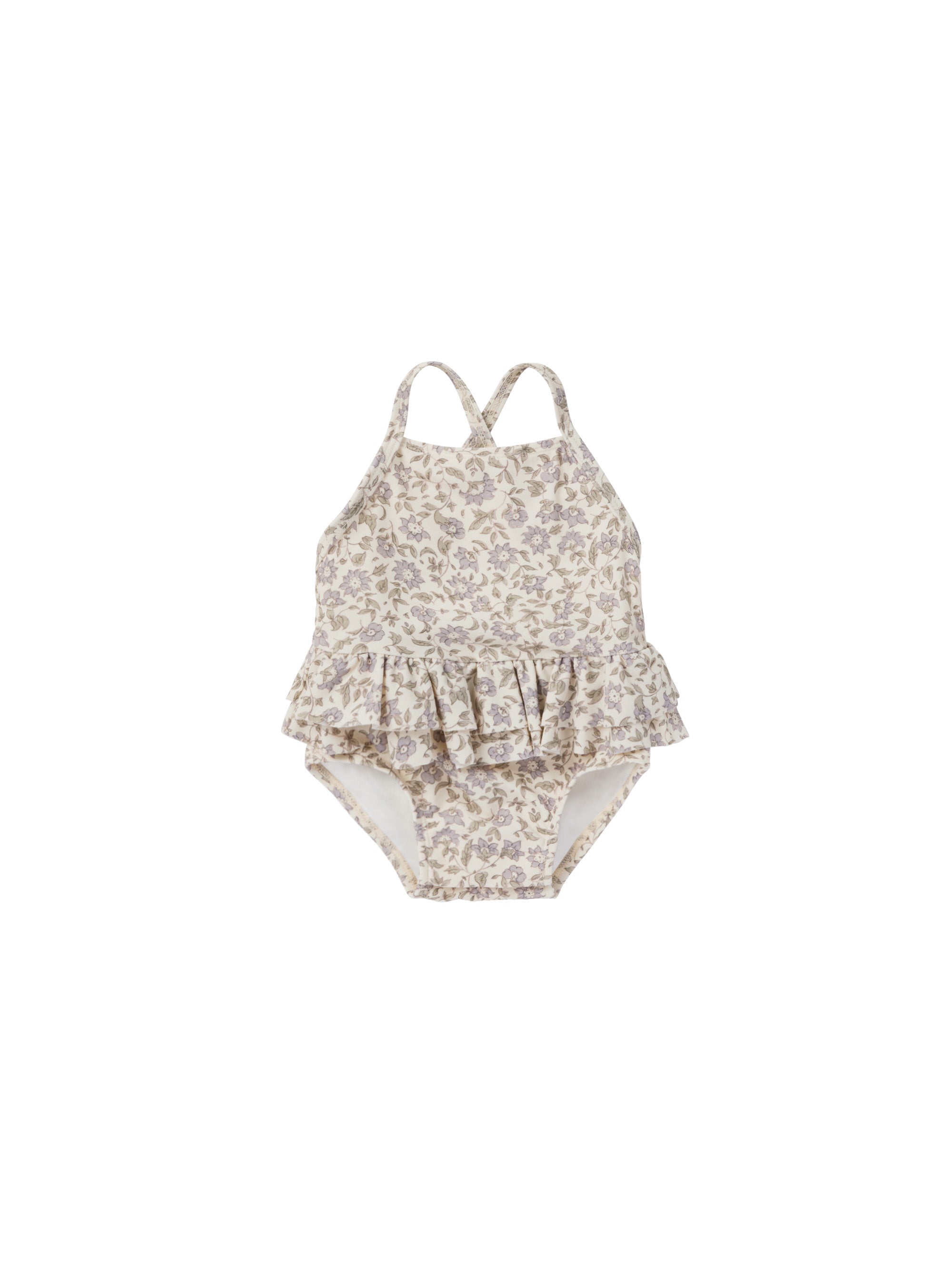 Ruffle One-Piece Swimsuit- French Garden - Twinkle Twinkle Little One