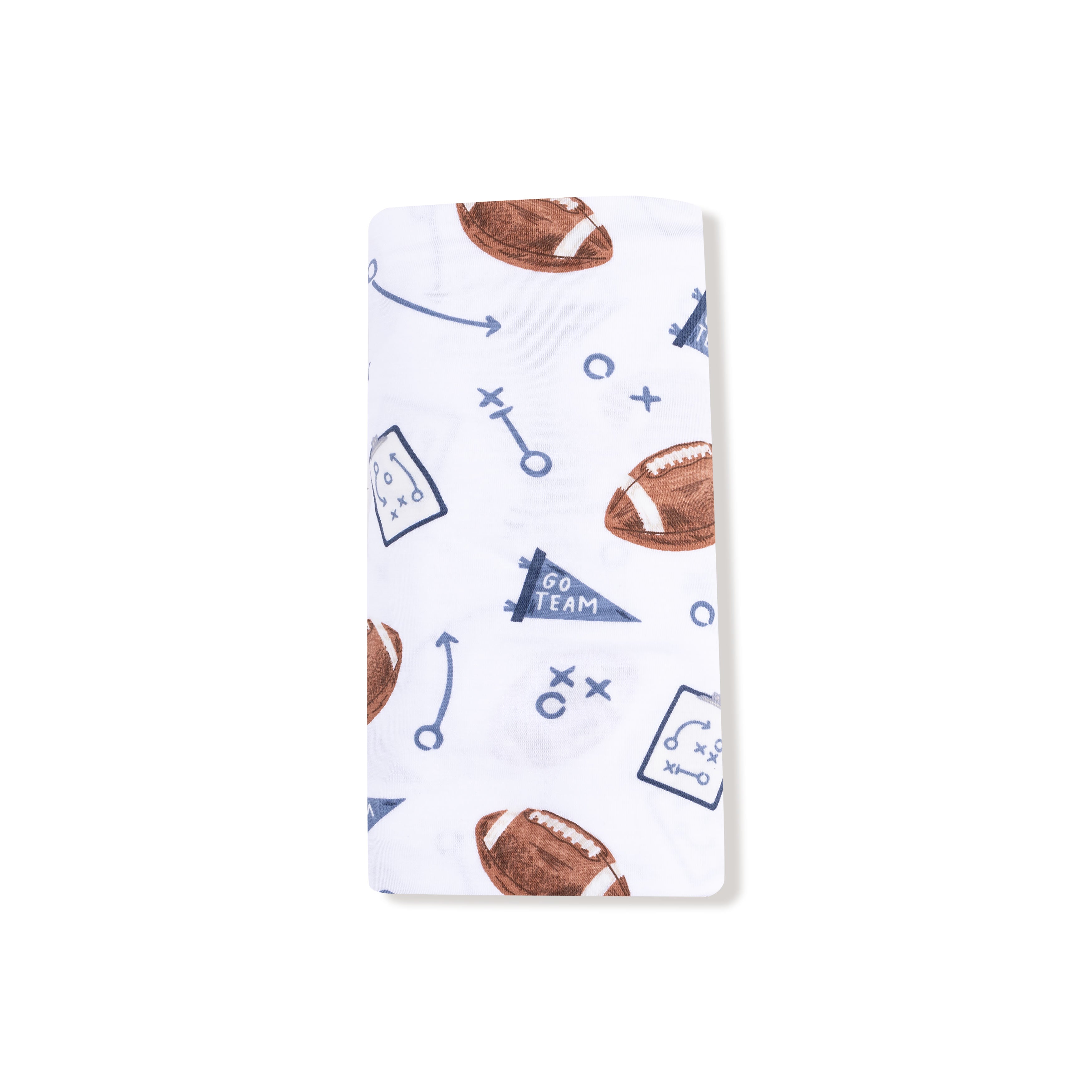 Touchdown Time Navy Swaddle Blanket - Twinkle Twinkle Little One