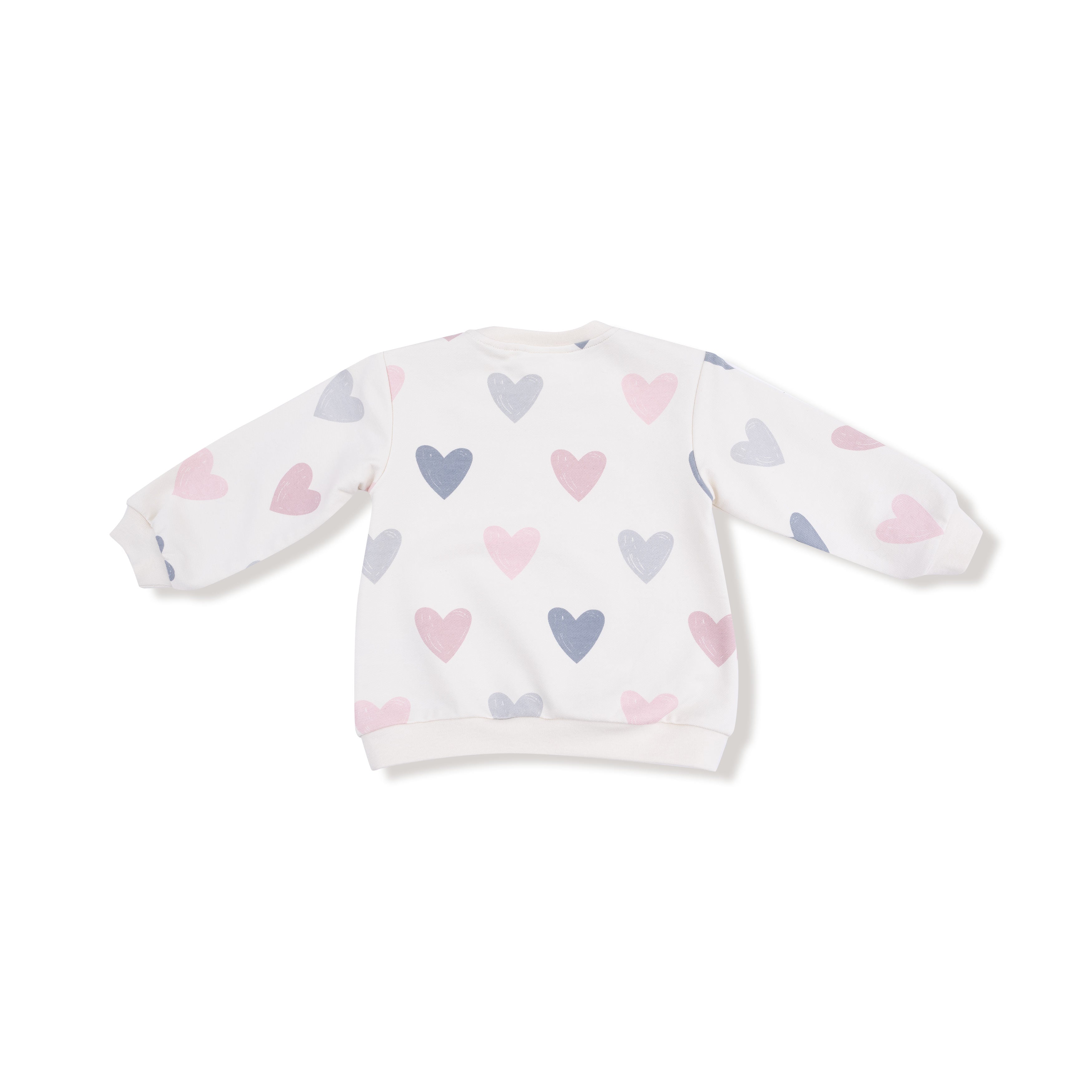 Hearts French Terry Puffy Long Sleeve Oversized Sweatshirt & Legging Set - Twinkle Twinkle Little One