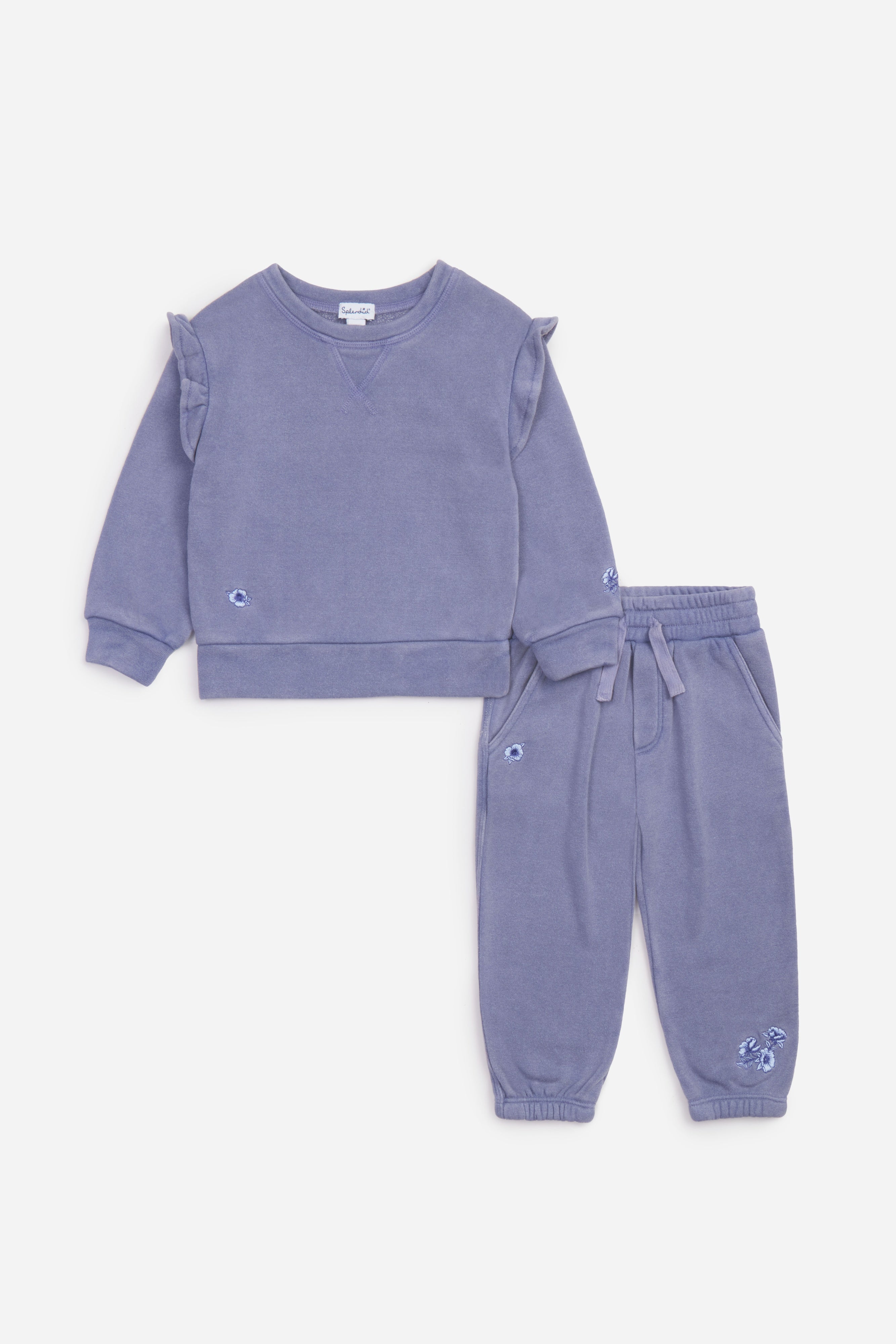 Infant Girl Floral Haze Sweatshirt Set - Twinkle Twinkle Little One