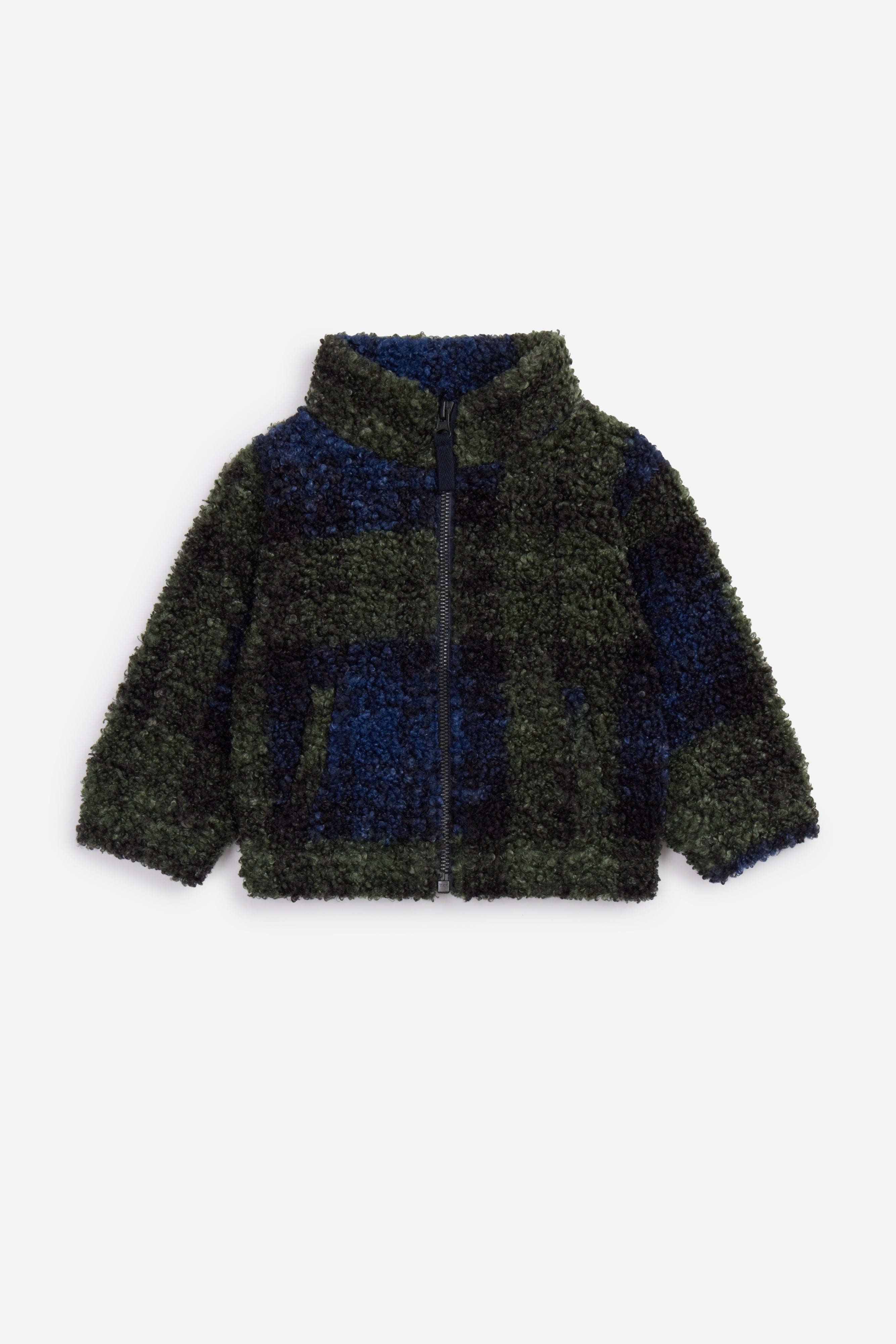 Toddler Boy Teddy Plaid Fleece Jacket - Twinkle Twinkle Little One
