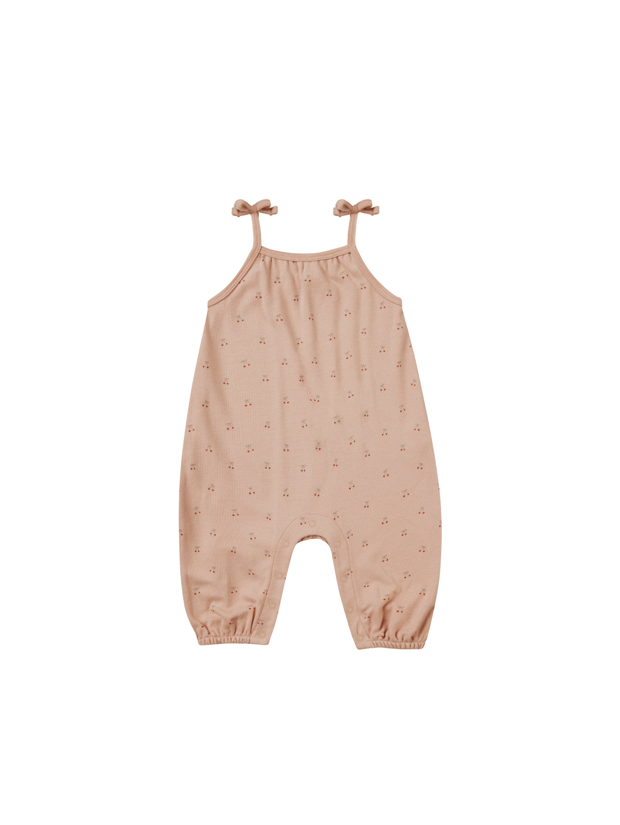 Smocked Jumpsuit - Cherries - Twinkle Twinkle Little One