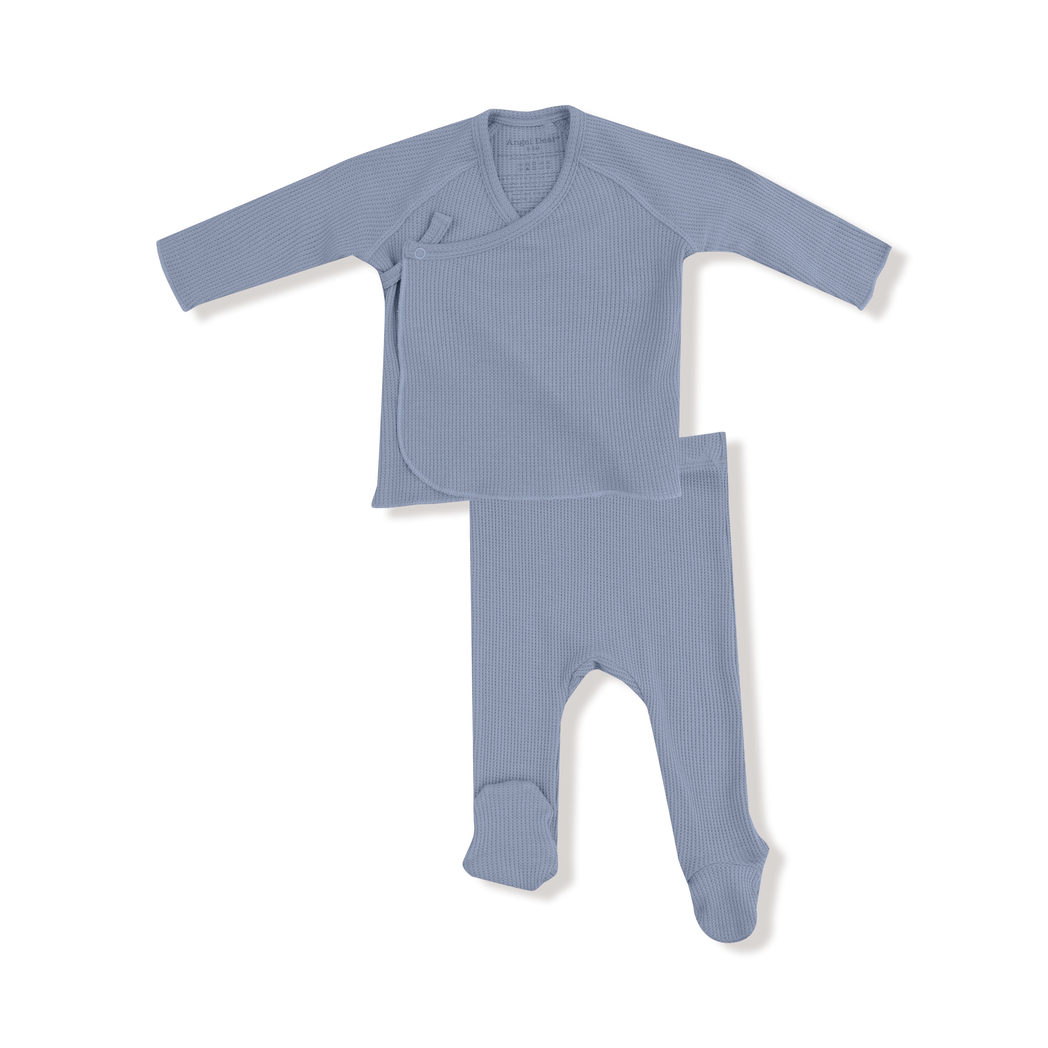 Blue Blizzard 2 Piece Long Sleeve Kimono Footed Pant - Twinkle Twinkle Little One