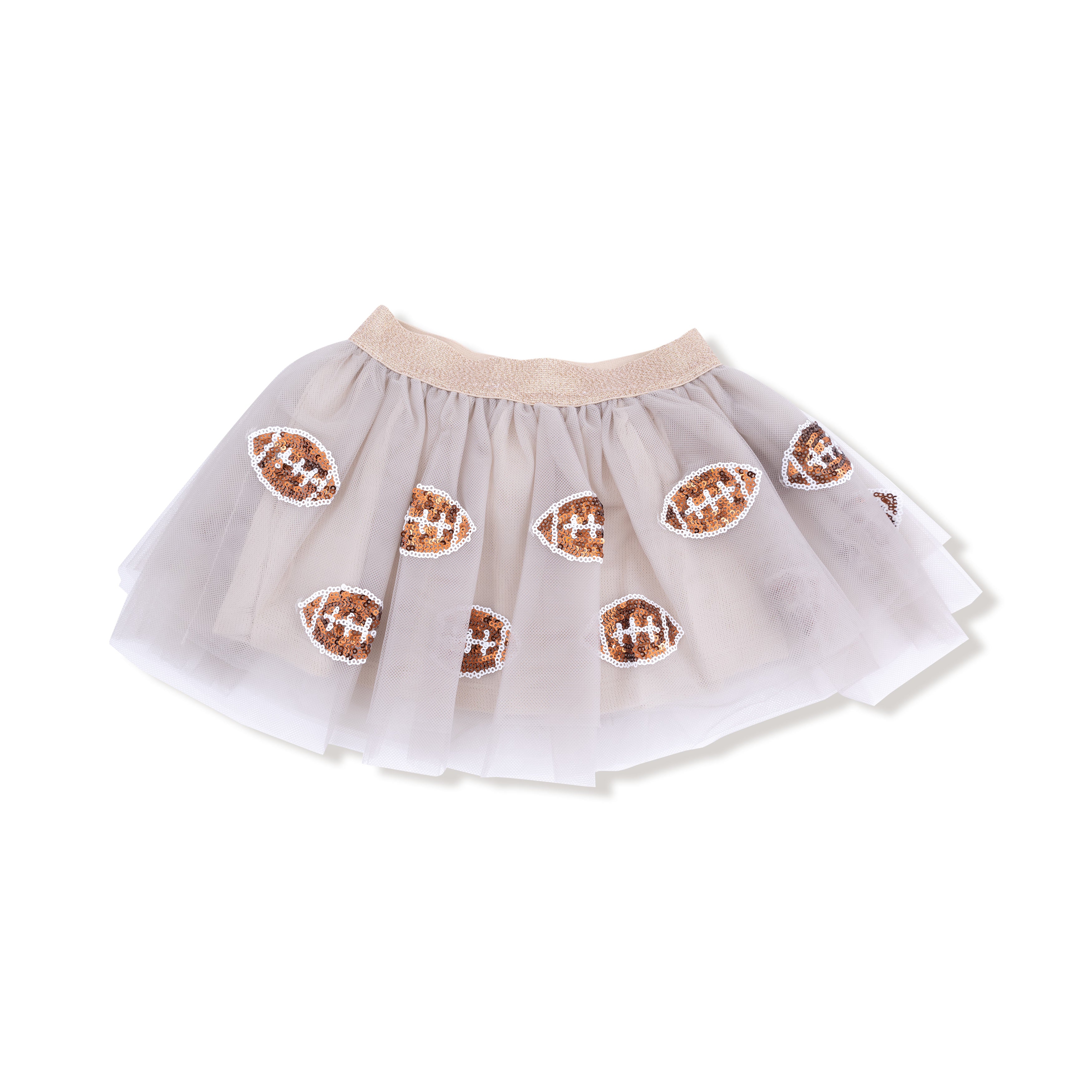 Oatmeal Footballs Tutu Skirt - Twinkle Twinkle Little One