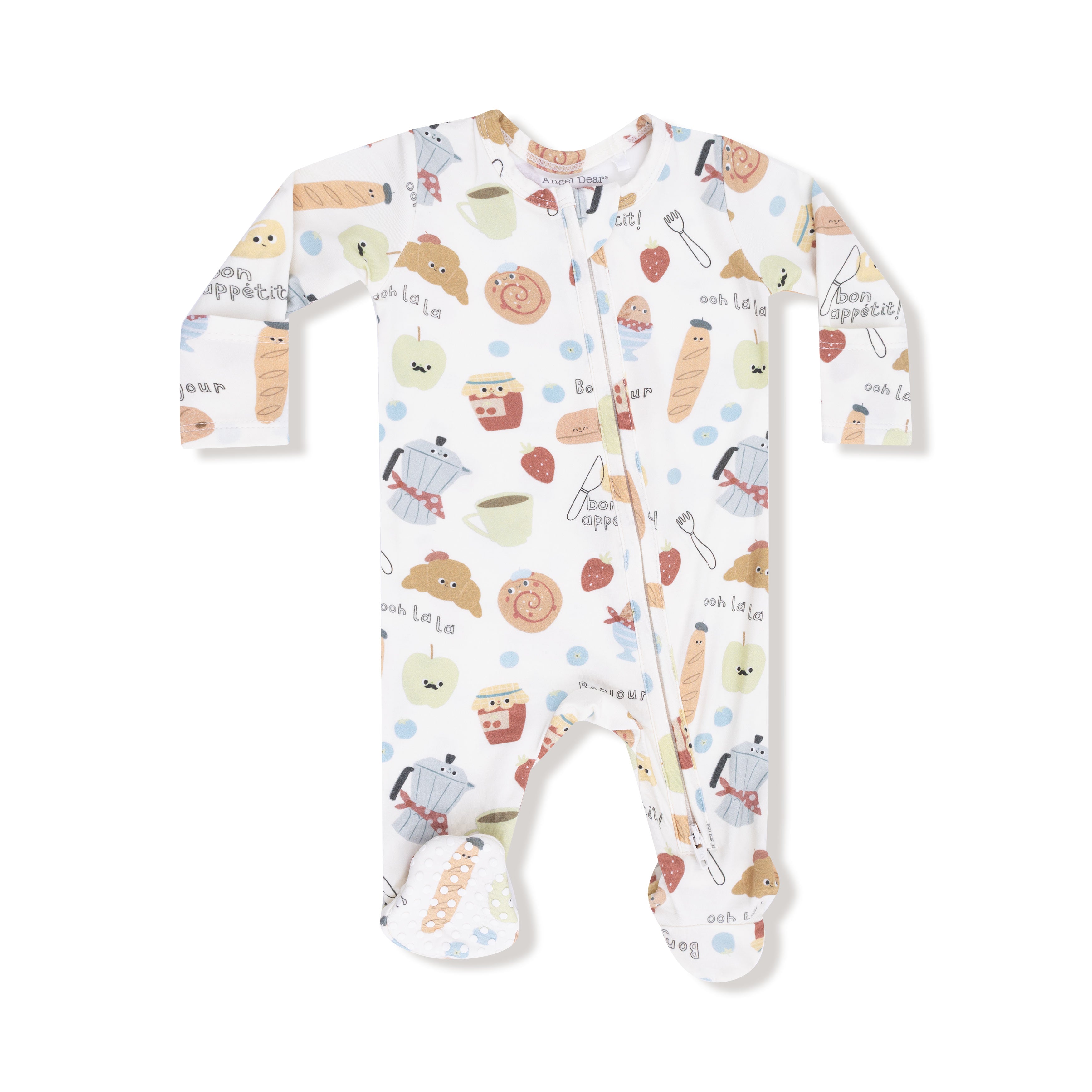Bonjour Breakfast 2 Way Zipper Footie - Twinkle Twinkle Little One