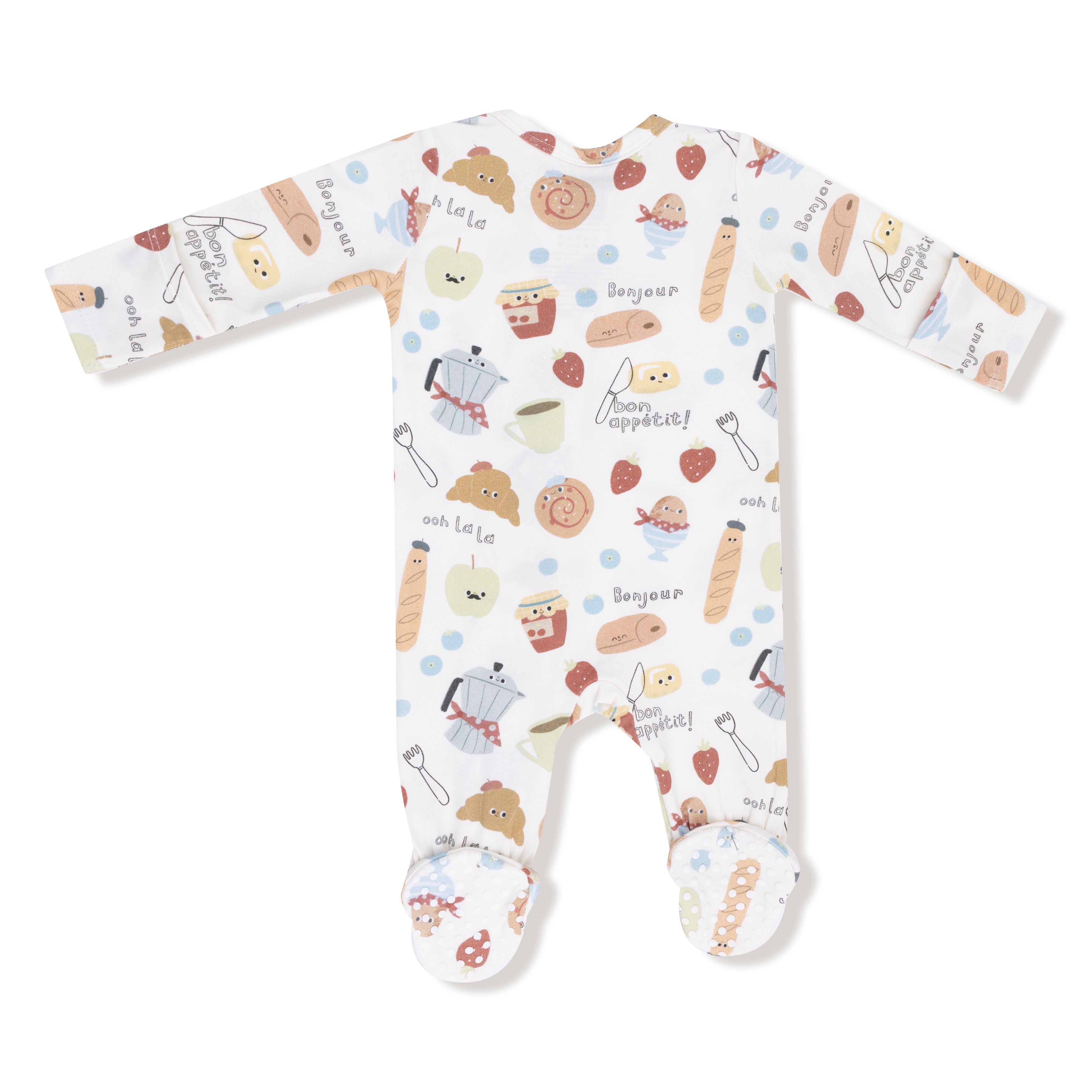 Bonjour Breakfast 2 Way Zipper Footie - Twinkle Twinkle Little One