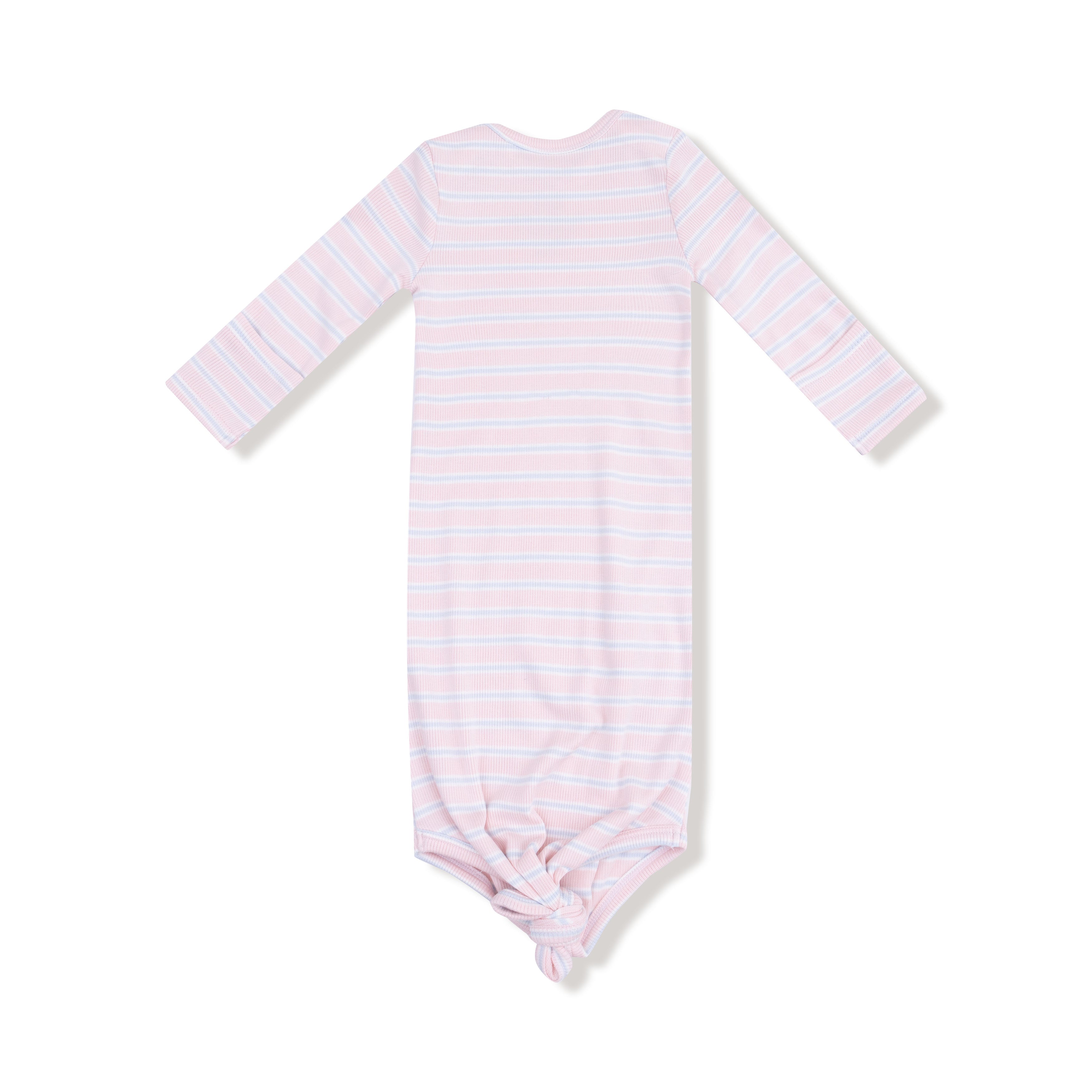 Multi Stripe Pink Knotted Gown - Twinkle Twinkle Little One