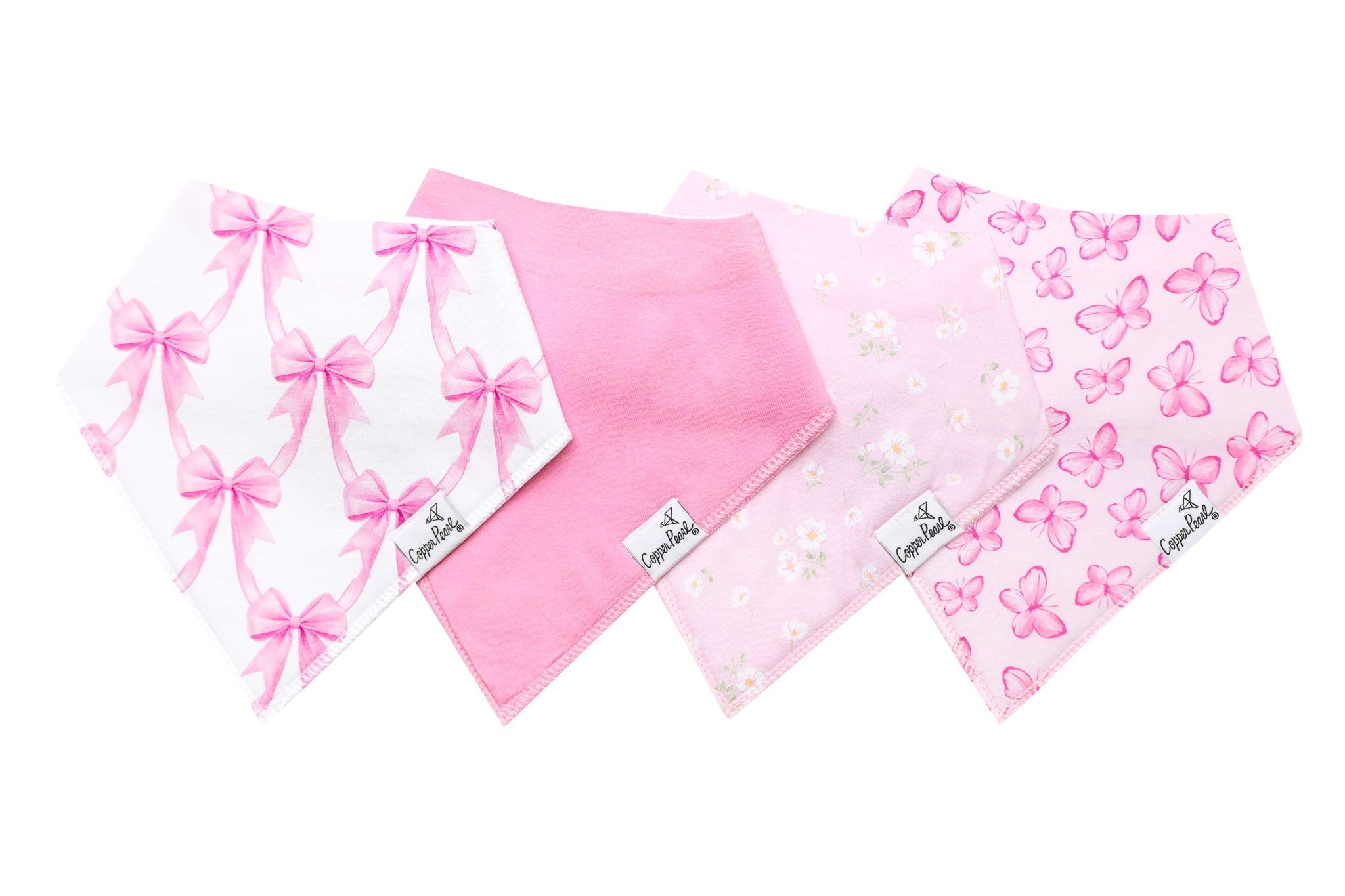 Bow My Gosh Bandana Bib Set (4-Pack)