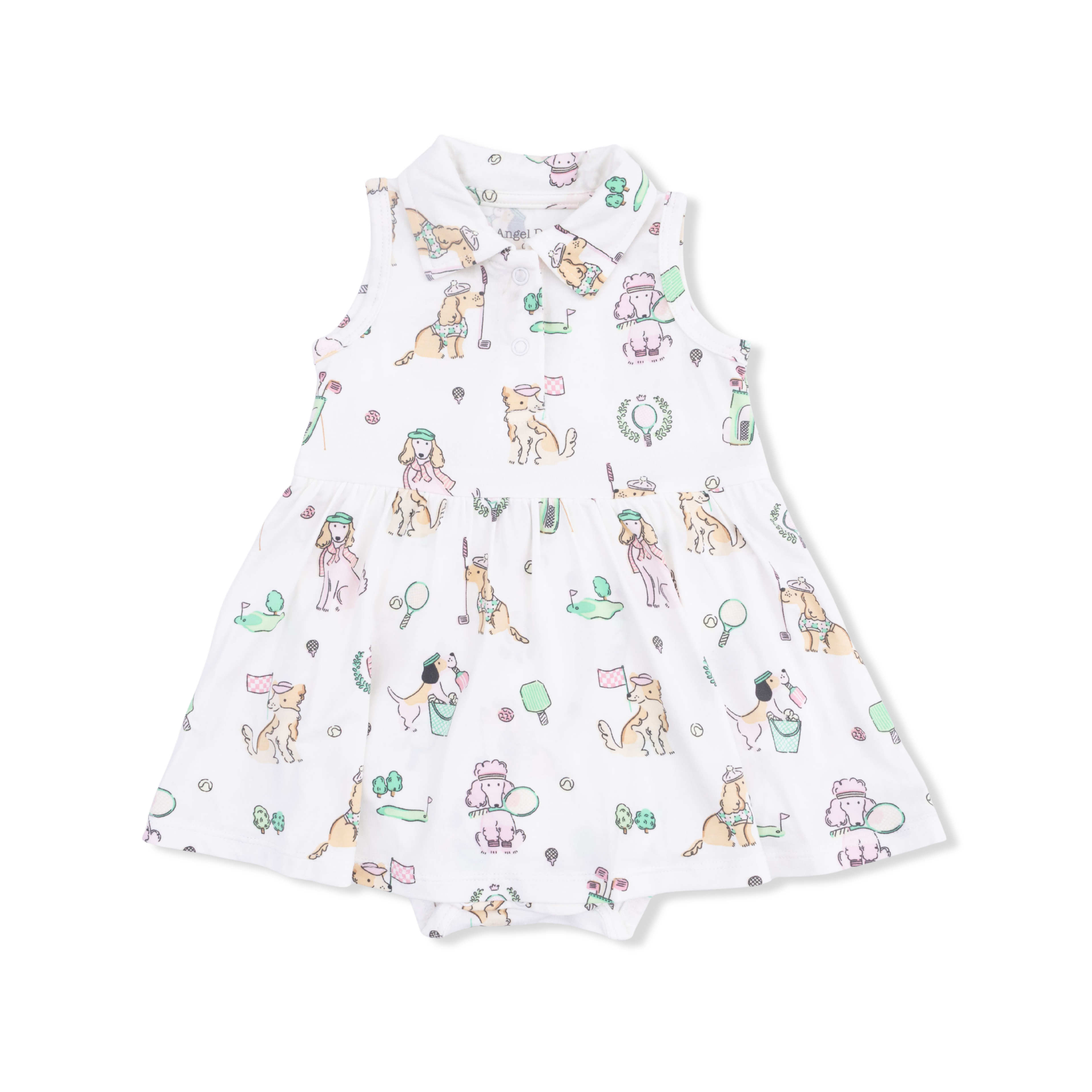 Country Club Dogs Pink Polo Tennis Dress