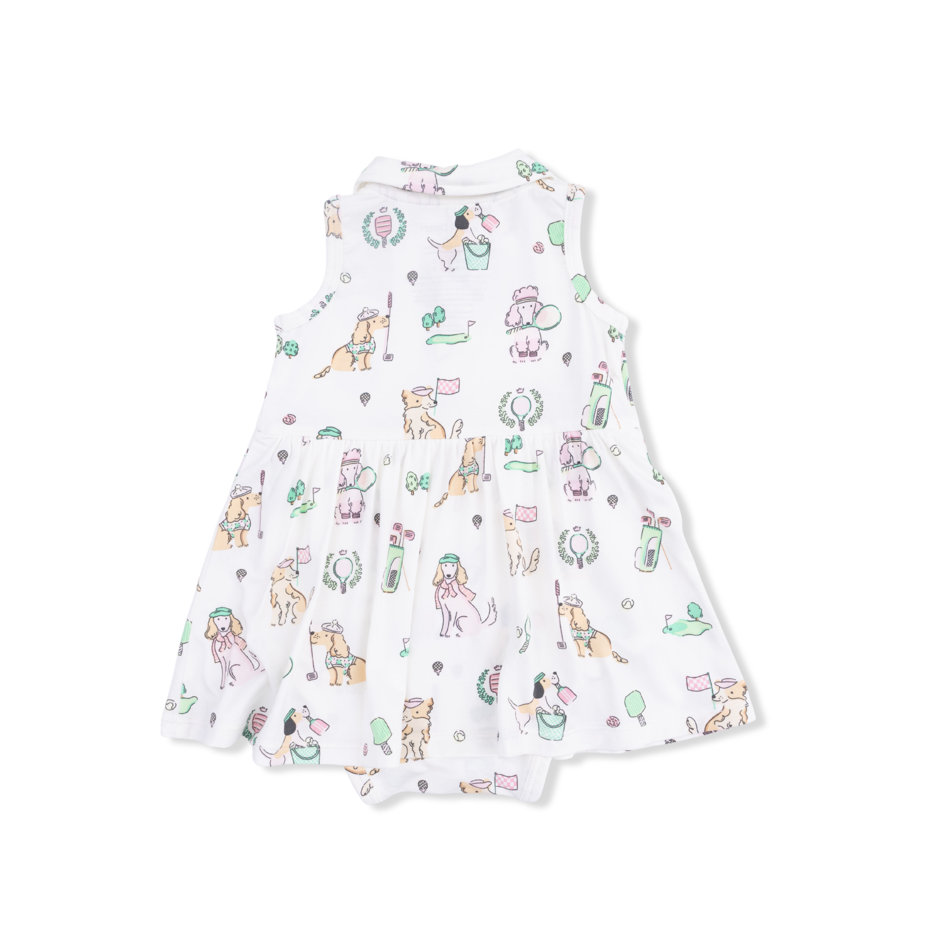 Country Club Dogs Pink Polo Tennis Dress