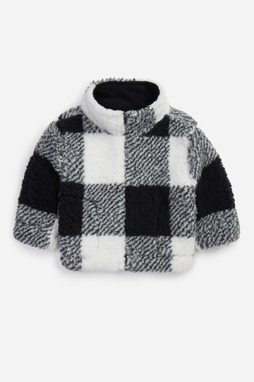 Infant Plush Check Fleece Jacket - Twinkle Twinkle Little One