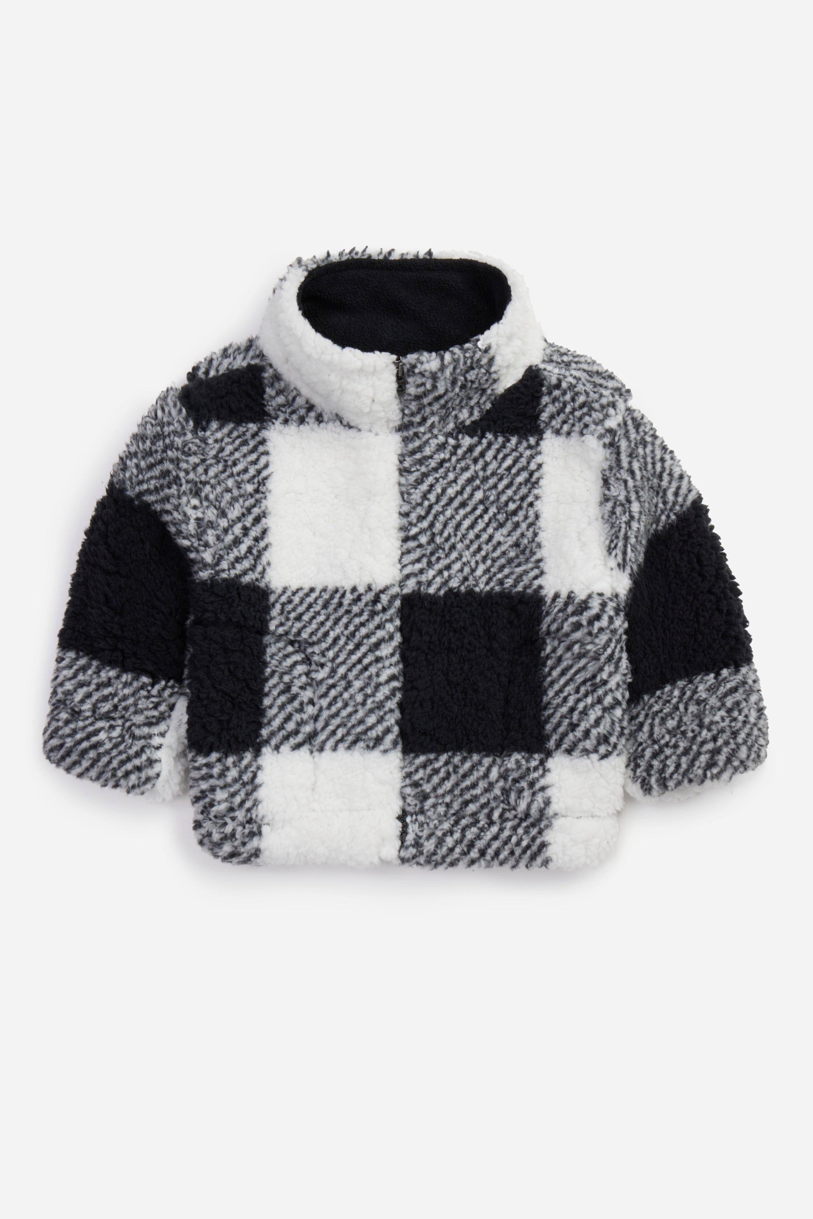 Infant Plush Check Fleece Jacket - Twinkle Twinkle Little One