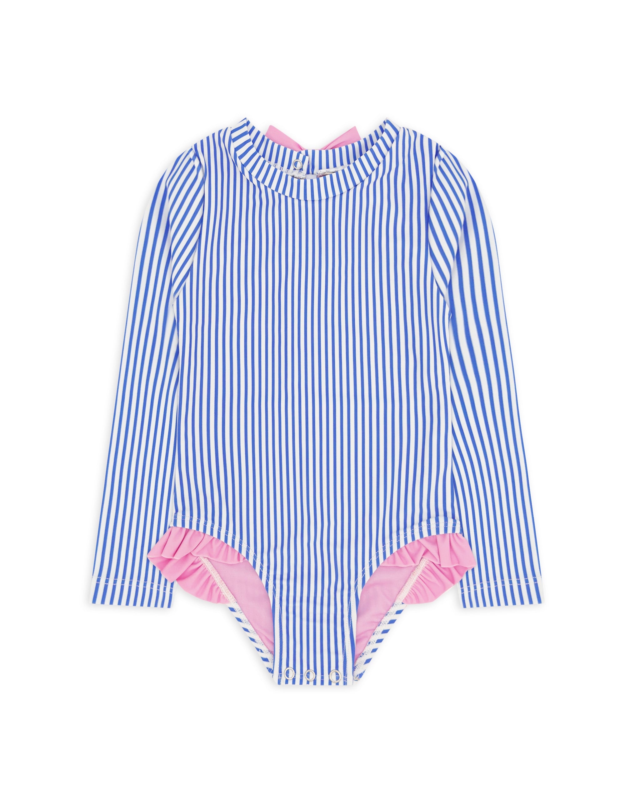 Coastal Cutie One-Piece Rashguard - Marina Stripe