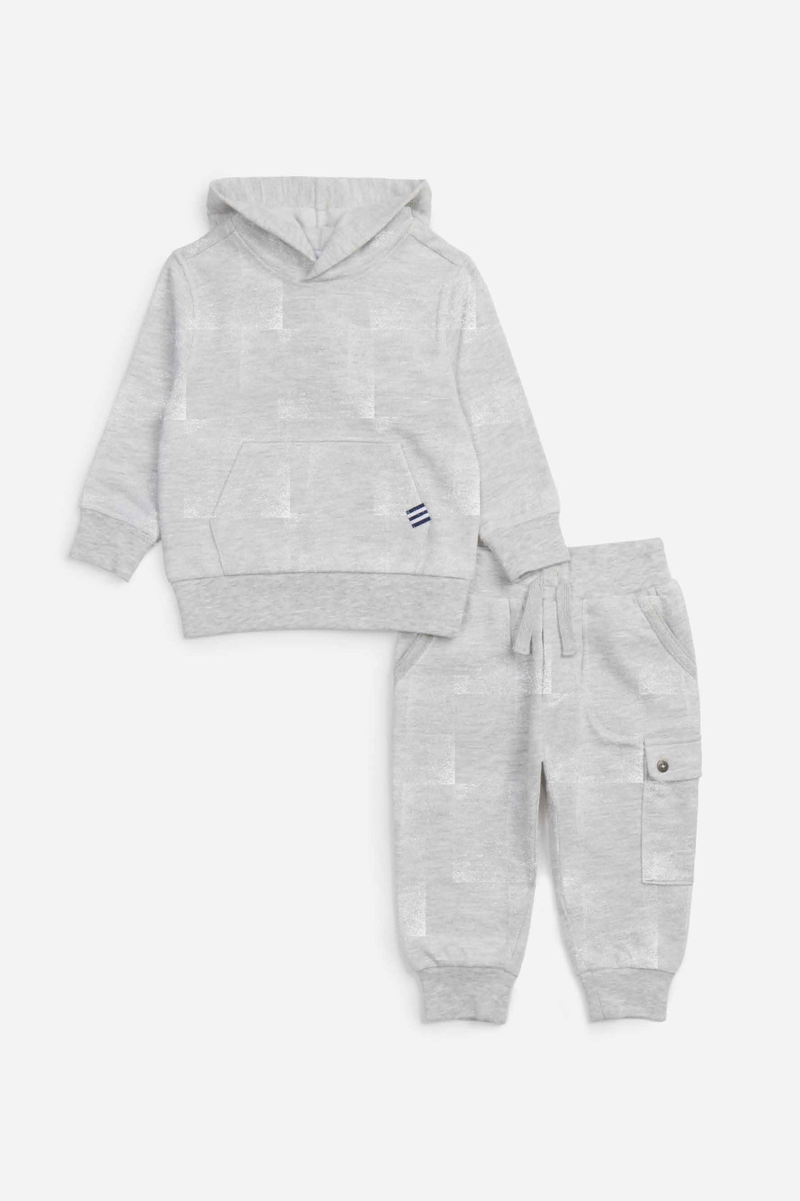 Infant Boy Checkerblock Hoodie Set