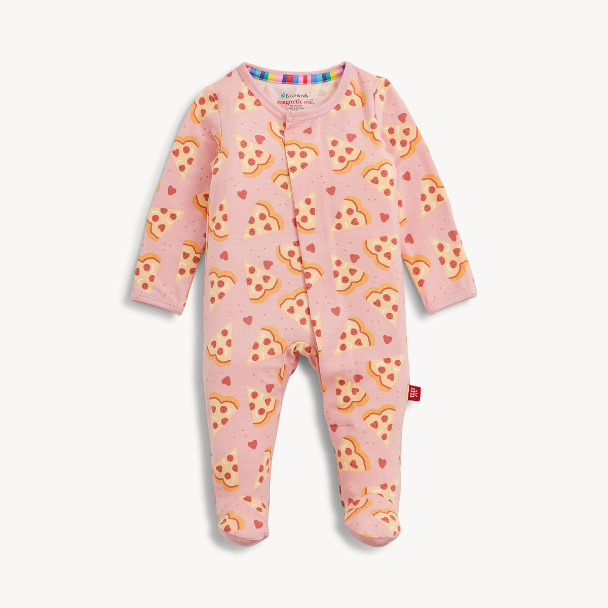 Pizza My Heart Pink Modal Magnetic Footie