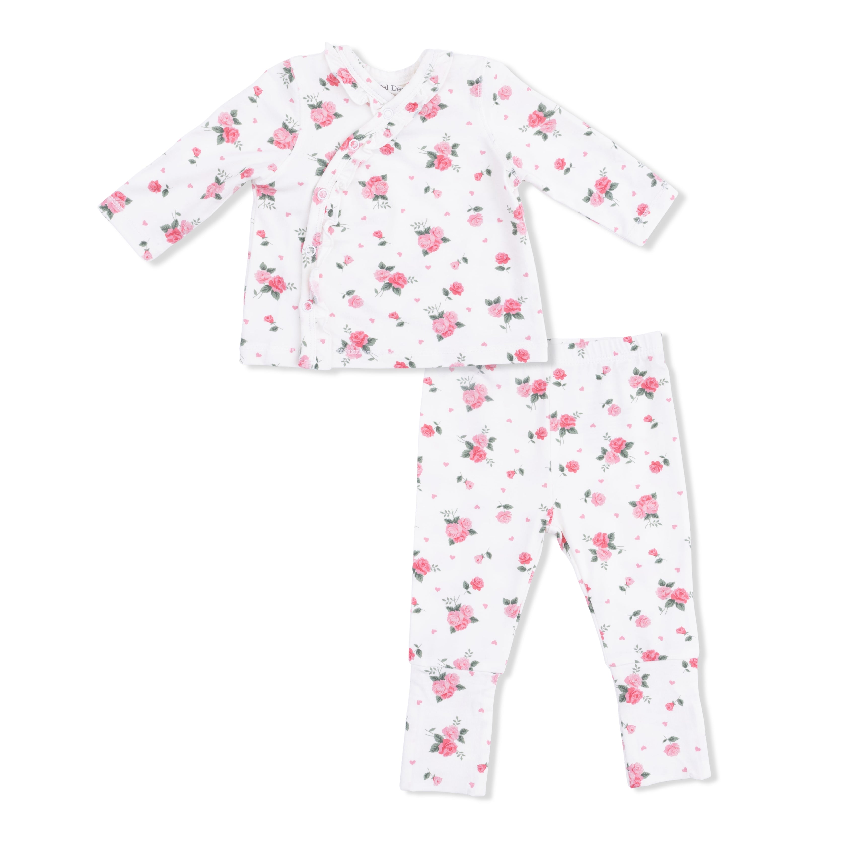 Pink Rosettes Take Me Home Set With Convertible Pant