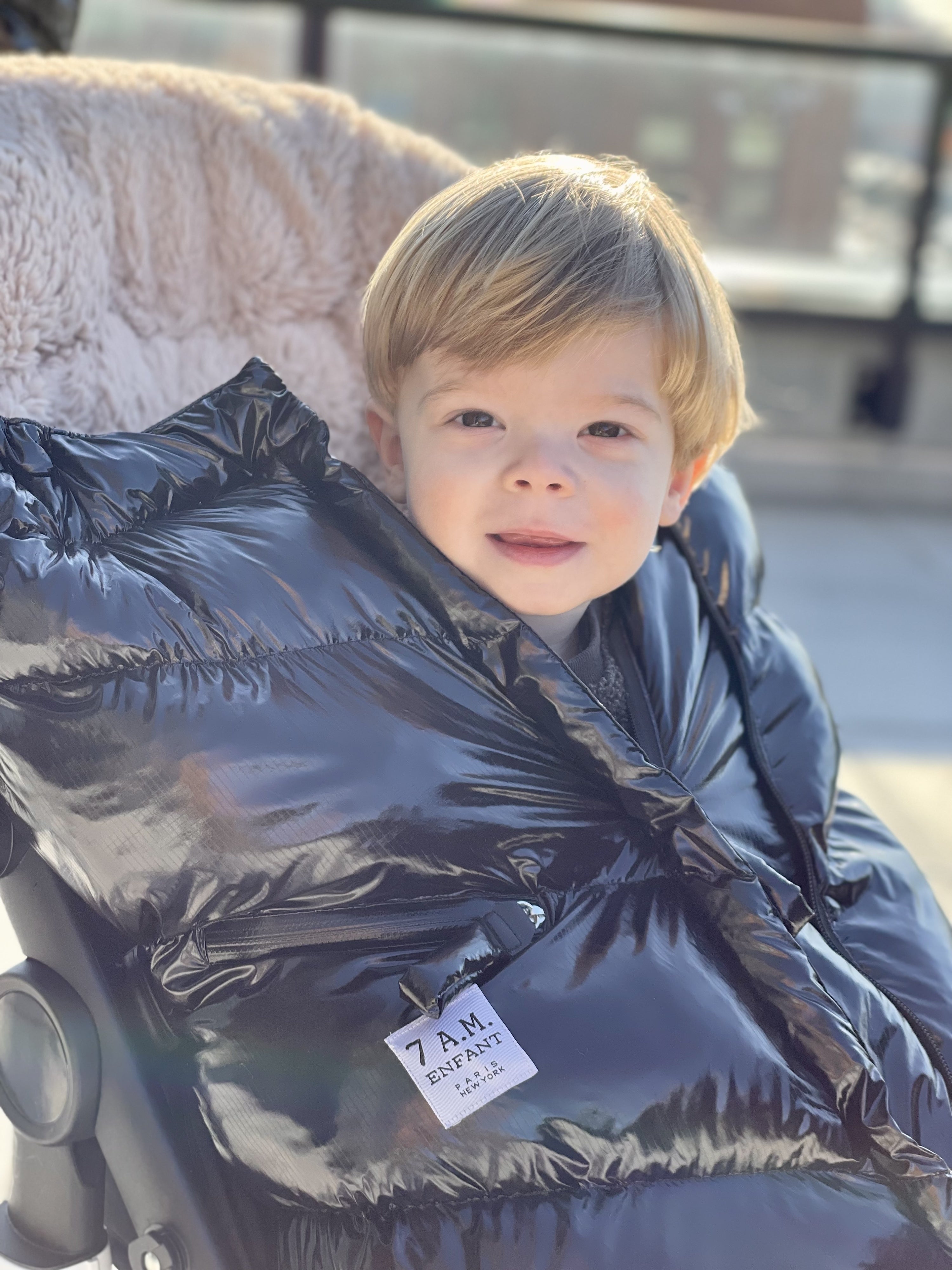 7 A.M. Enfant Blanket 212 Evolution - Black Polar - Twinkle Twinkle Little One