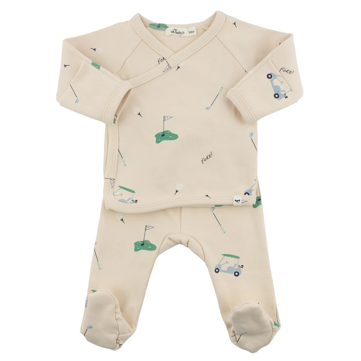 Kimono Set - Golf - Natural - Twinkle Twinkle Little One