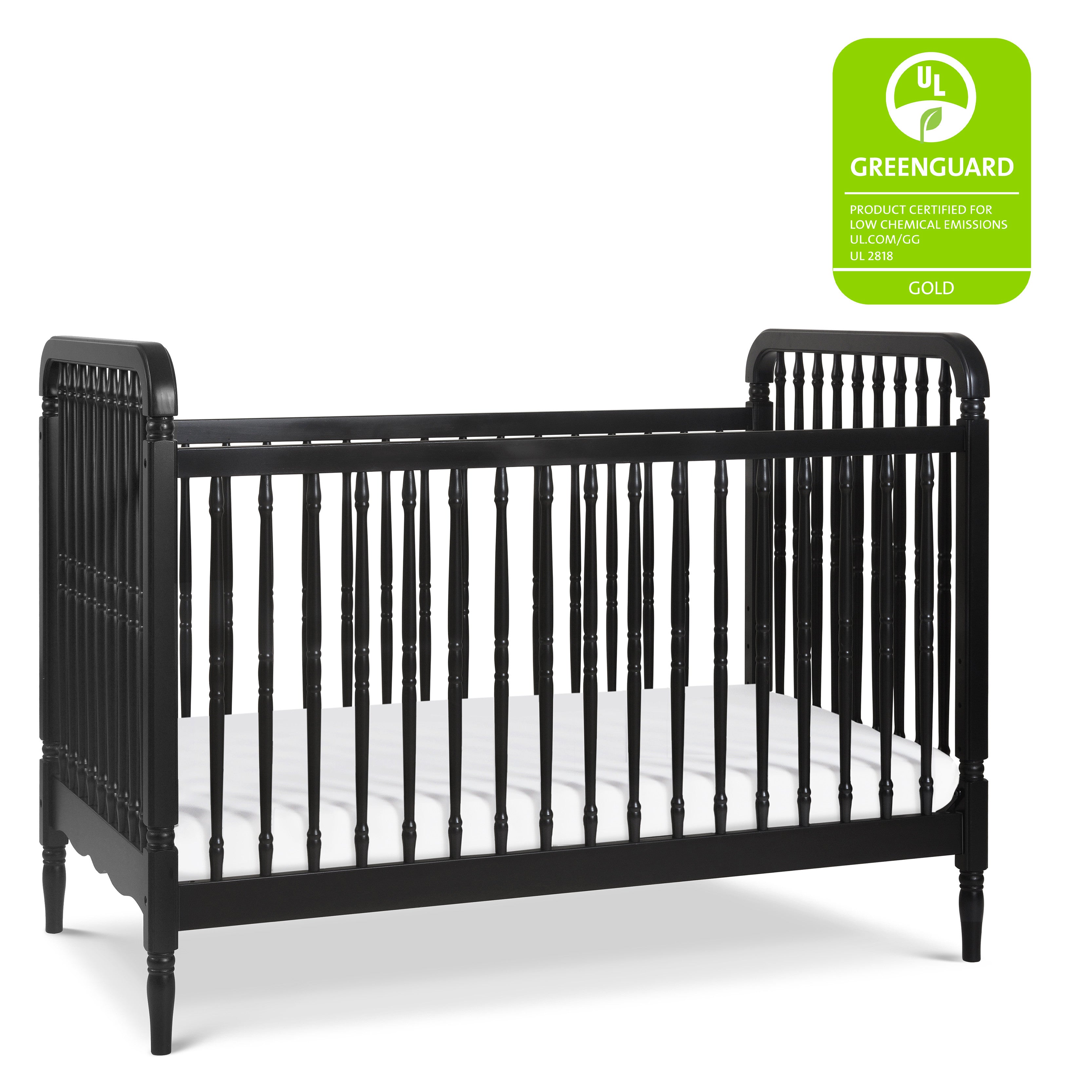Namesake Liberty 3-in-1 Convertible Spindle Crib with Toddler Bed Conversion Kit