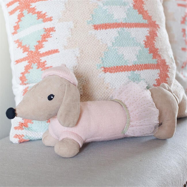 Mon Cheri French Dog Plush Toy - Pink - Twinkle Twinkle Little One