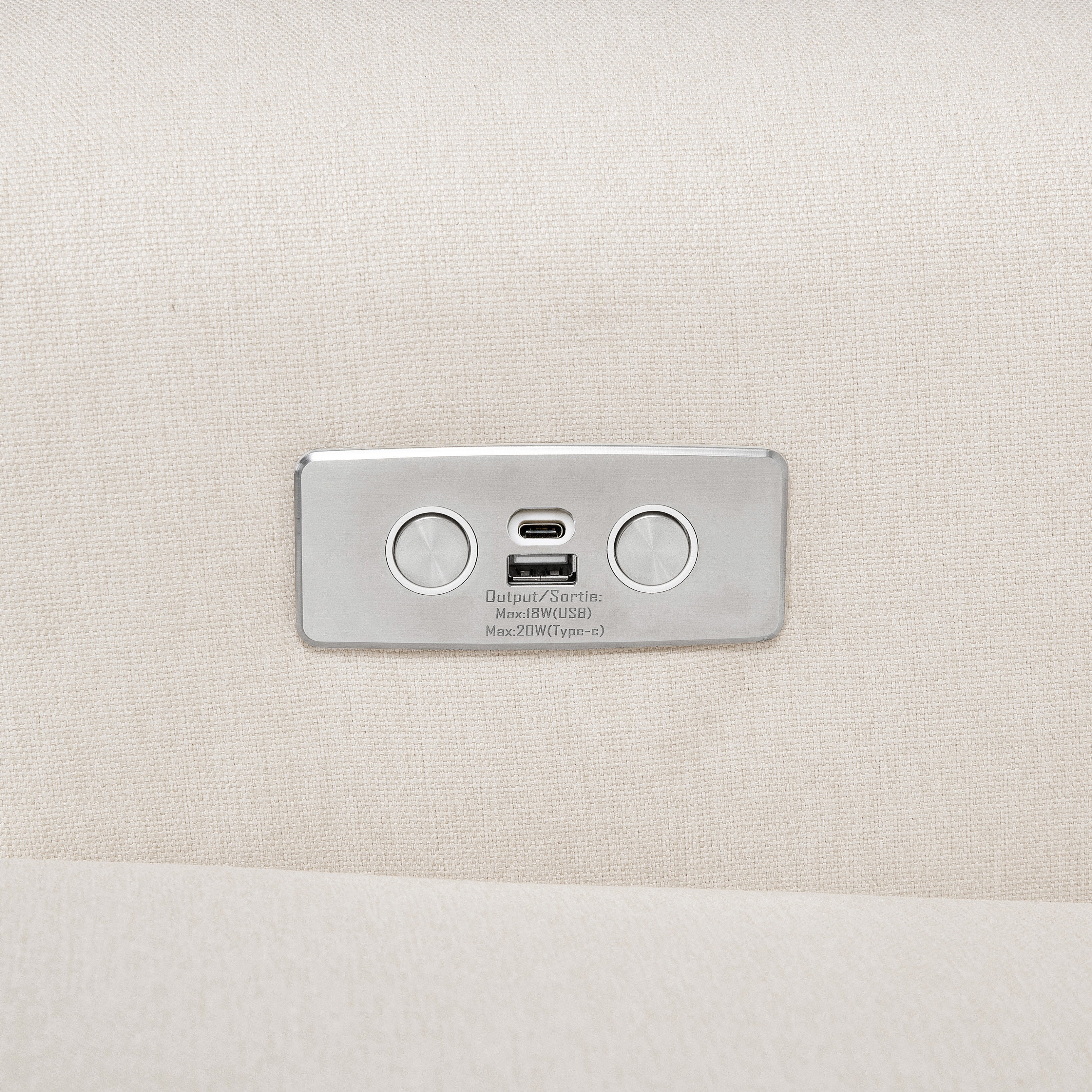 Namesake Harbour Electronic Recliner and Swivel Glider in Eco-Performance Fabric with USB port | Water Repellent & Stain Resistant