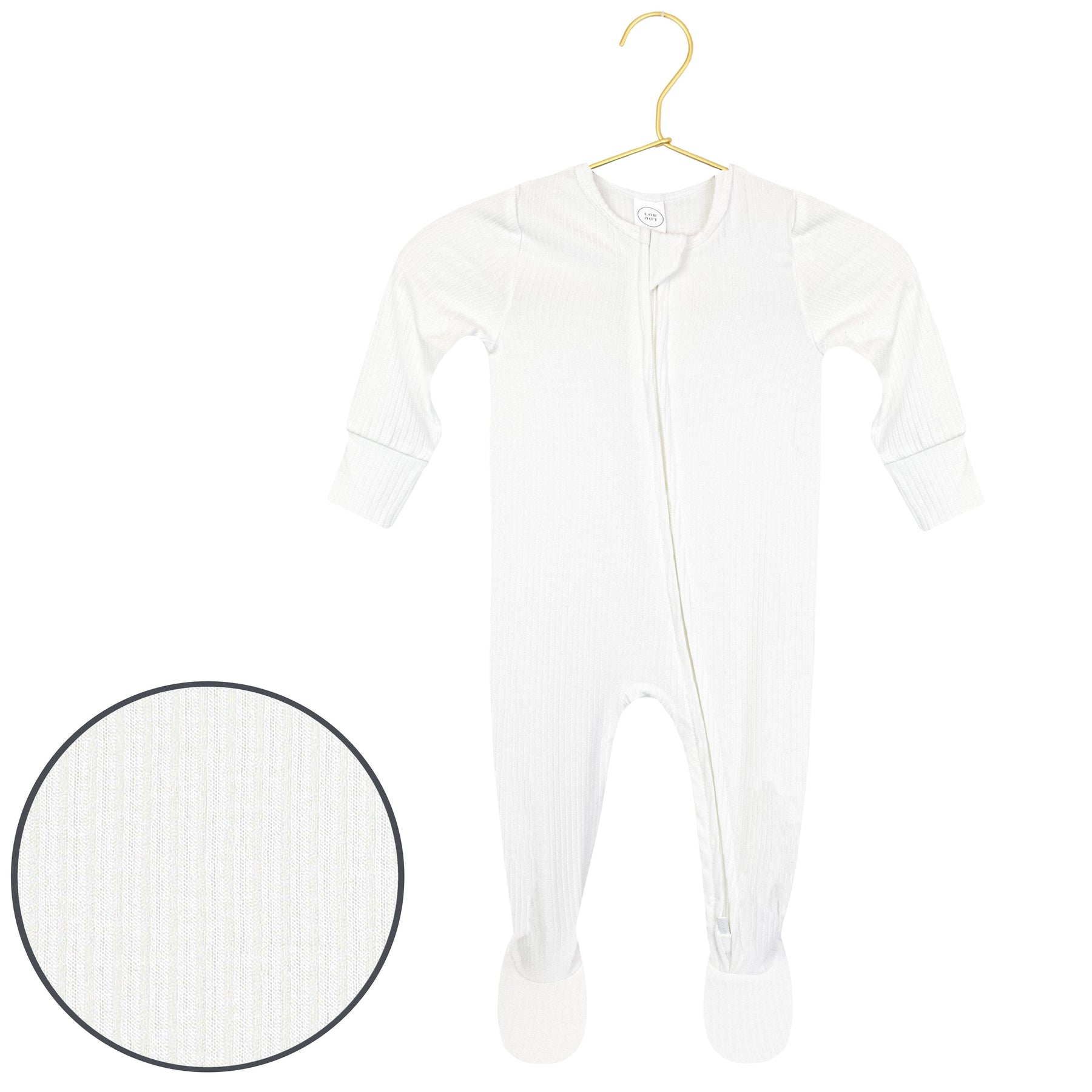 Lou Lou & Company Wren Ribbed Footies - Twinkle Twinkle Little One