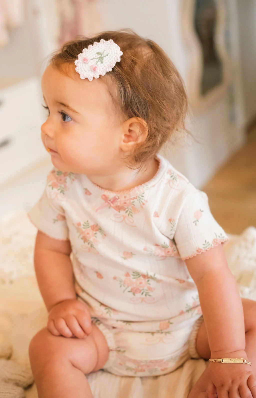 Pointelle Bloomer Set in Parfait Pink