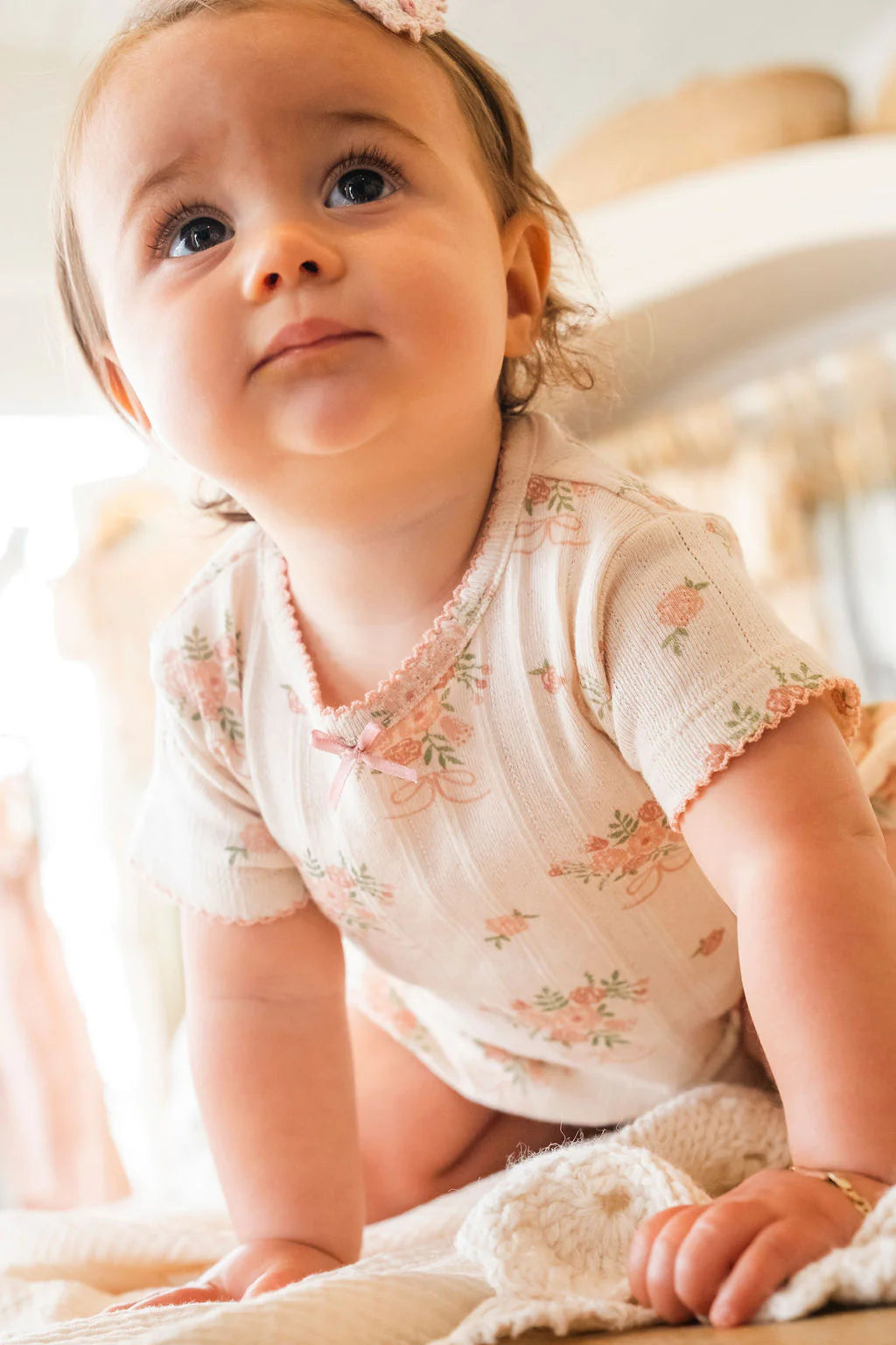 Pointelle Bloomer Set in Parfait Pink