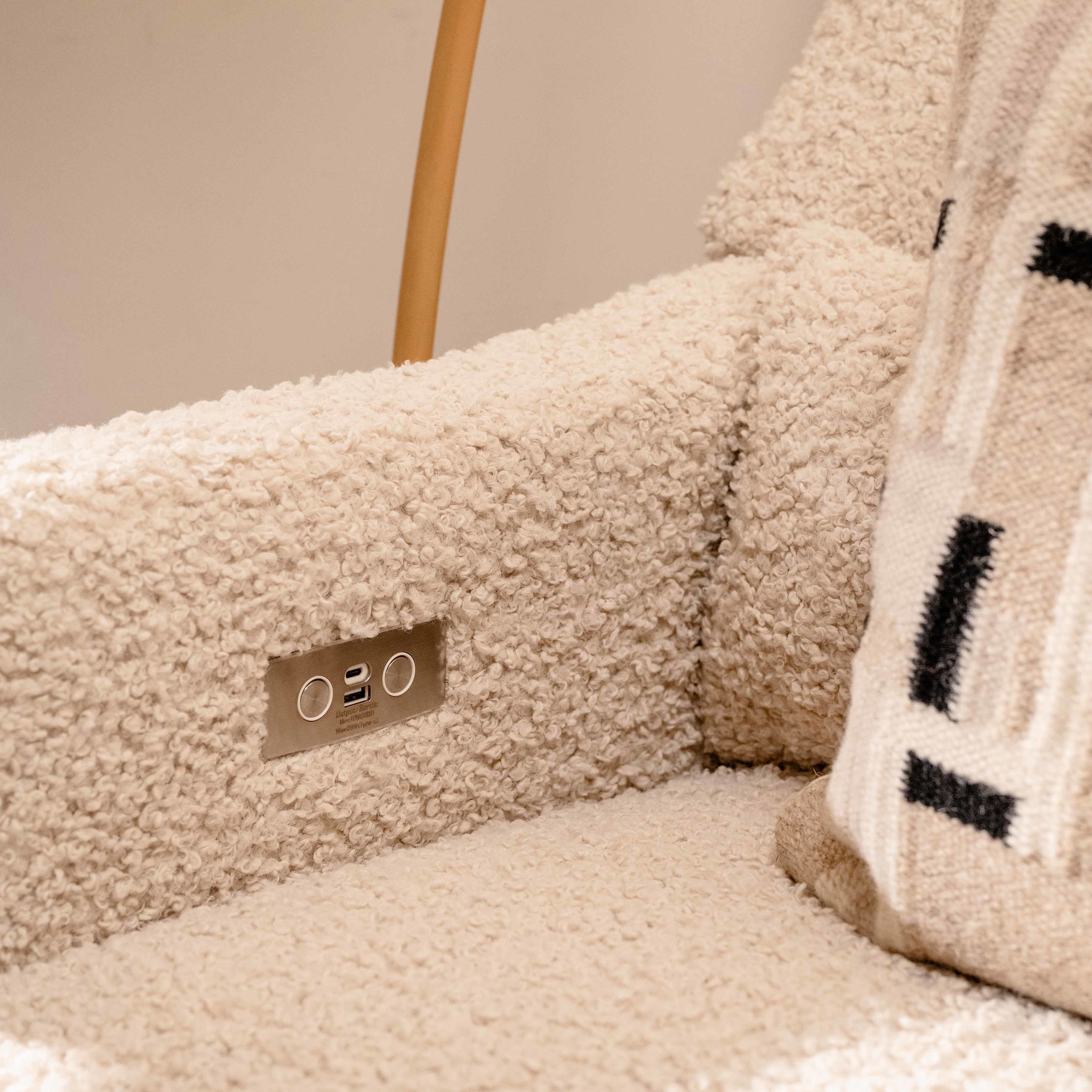 Babyletto Kiwi Electronic Recliner and Swivel Glider with USB port