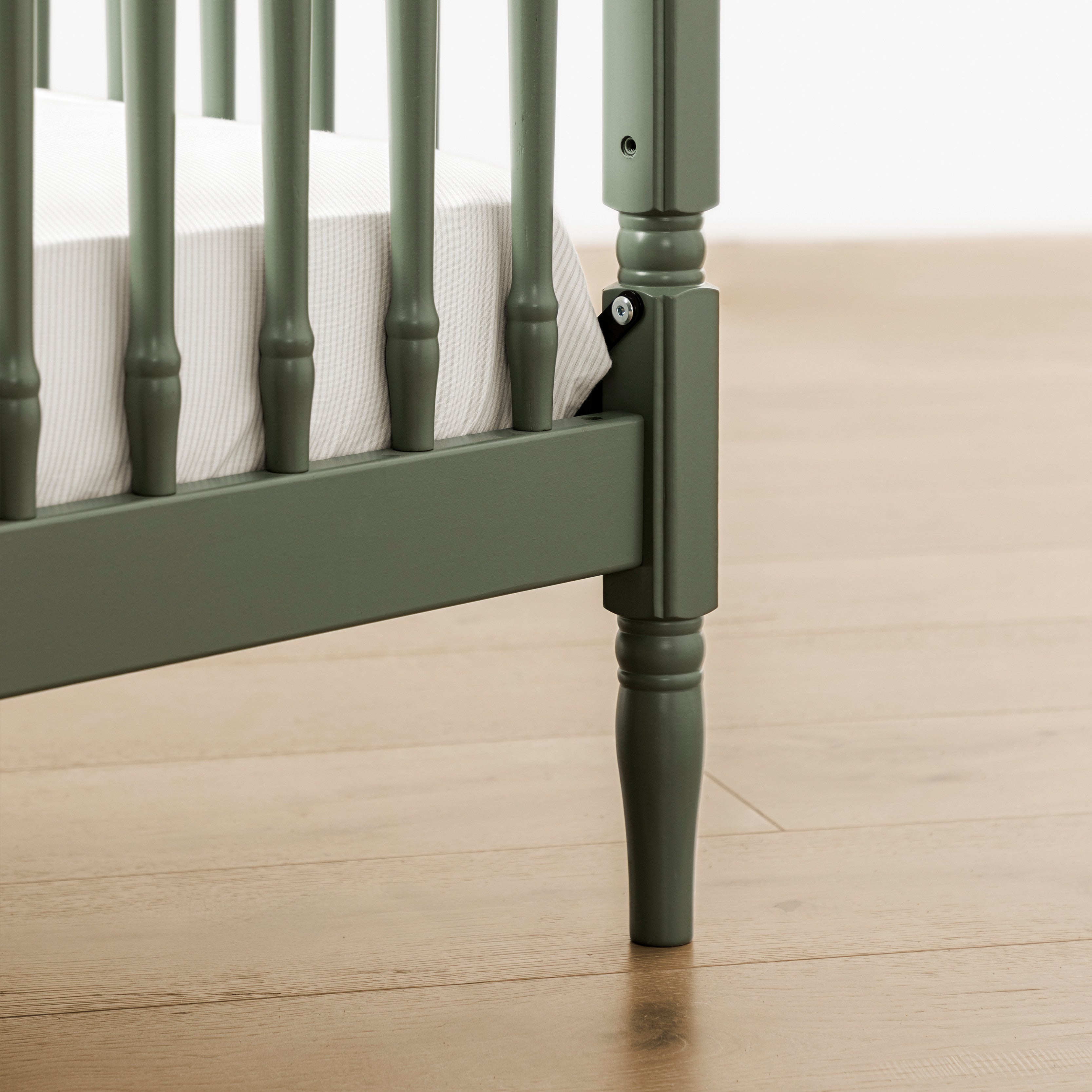 Namesake Liberty 3-in-1 Convertible Spindle Crib with Toddler Bed Conversion Kit