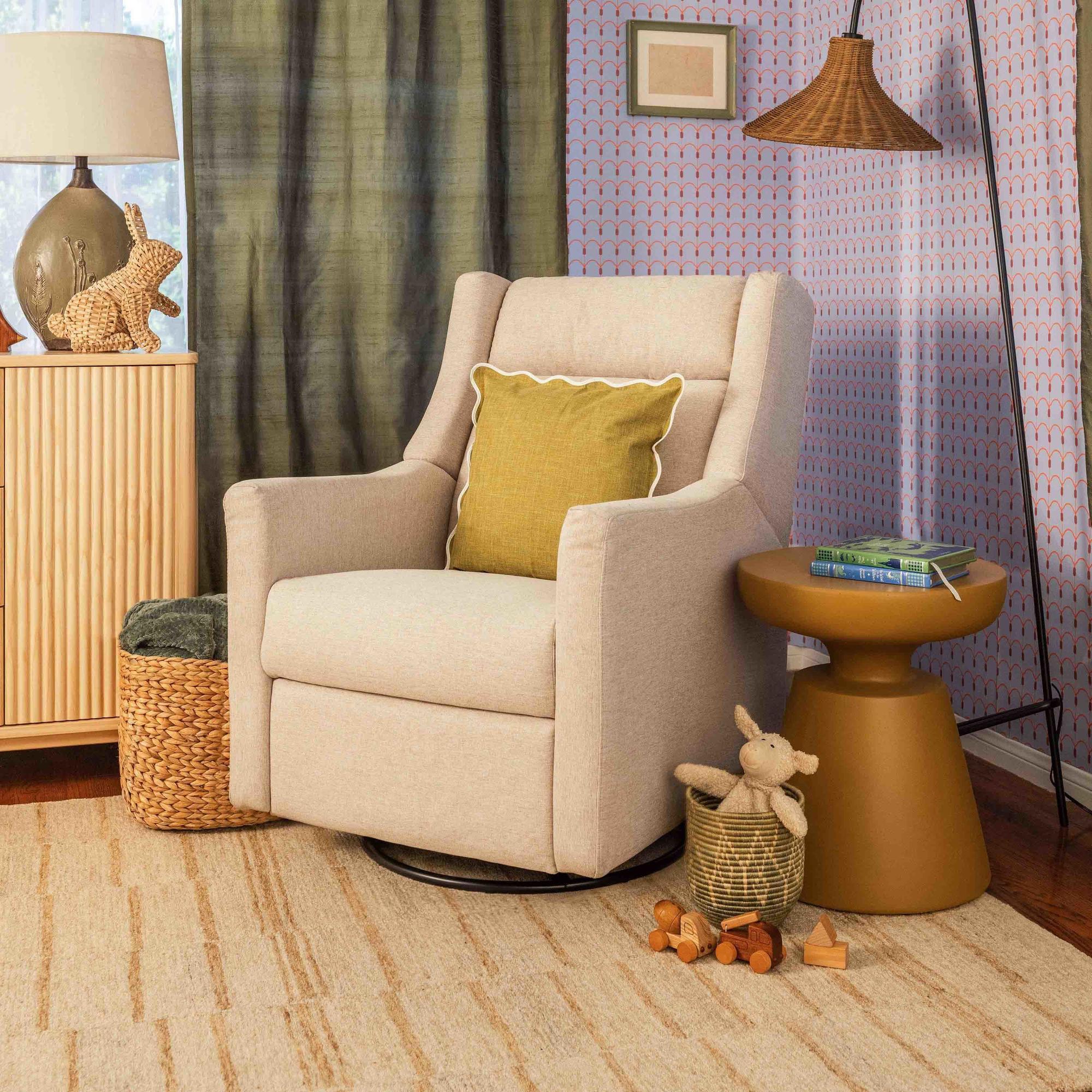 Babyletto Kiwi Deluxe Power Recliner & Swivel Glider with Heat and Massage