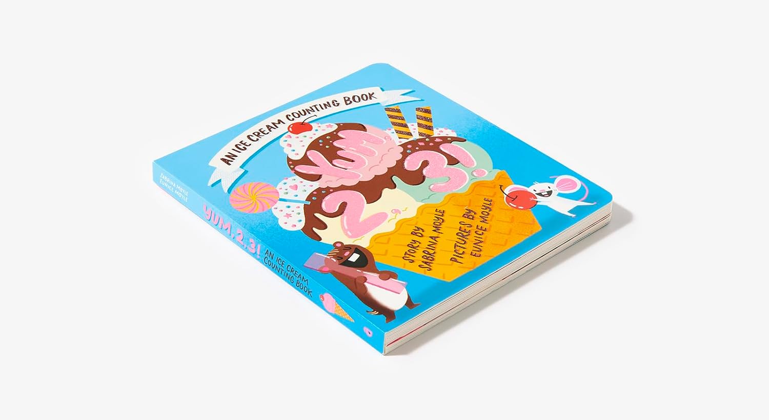 Yum, 2, 3! : An Ice Cream Counting Board Book - Twinkle Twinkle Little One