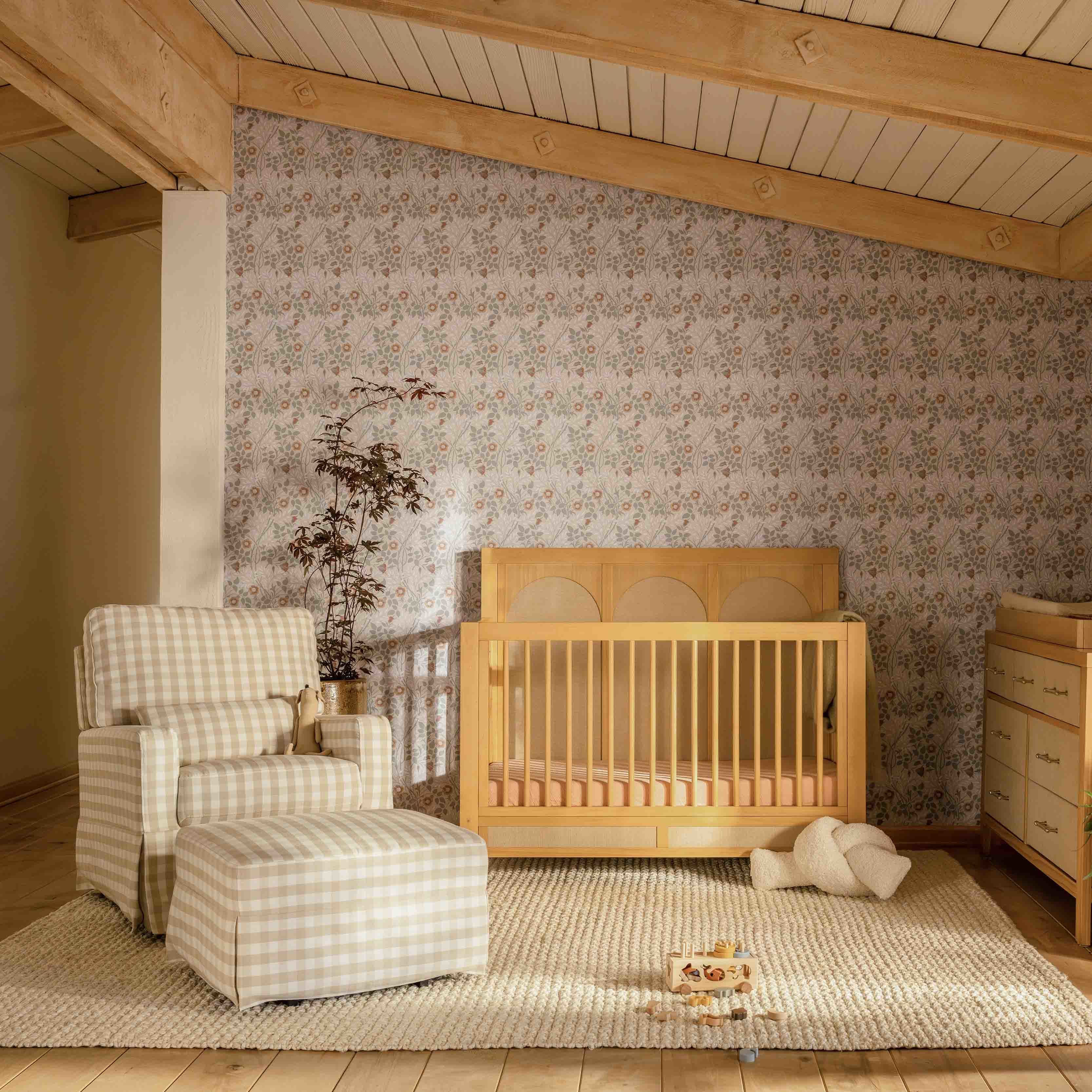 Namesake Crawford Pillowback Comfort Swivel Glider