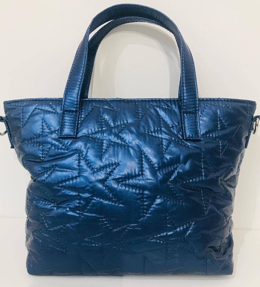 Navy Metalic Star Bag - Twinkle Twinkle Little One