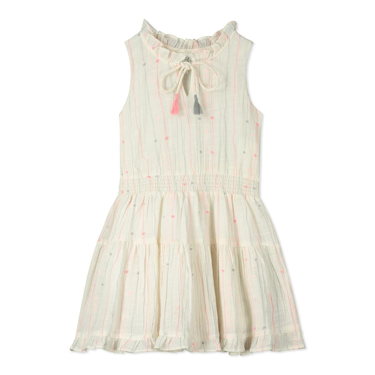 Sakura Stitched Cotton Dress - Twinkle Twinkle Little One