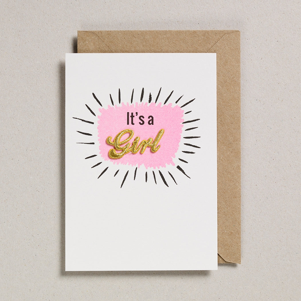 It's a Girl New Baby Card - Twinkle Twinkle Little One