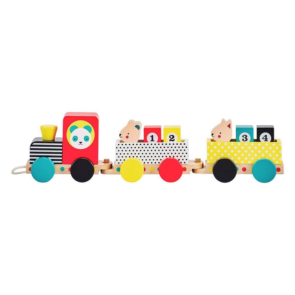 Wooden Pull Along Train Toy - Twinkle Twinkle Little One