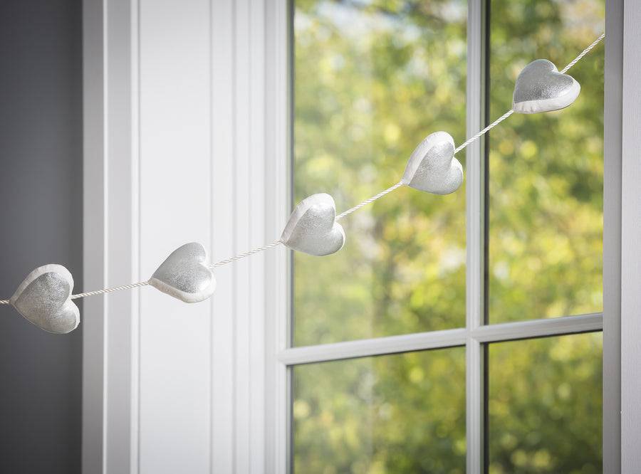 Silver Hearts Garland - Twinkle Twinkle Little One