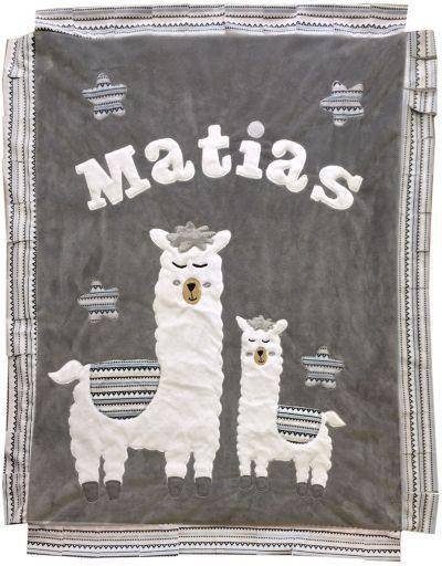 Personalized Appliqué Crib Blanket - Twinkle Twinkle Little One