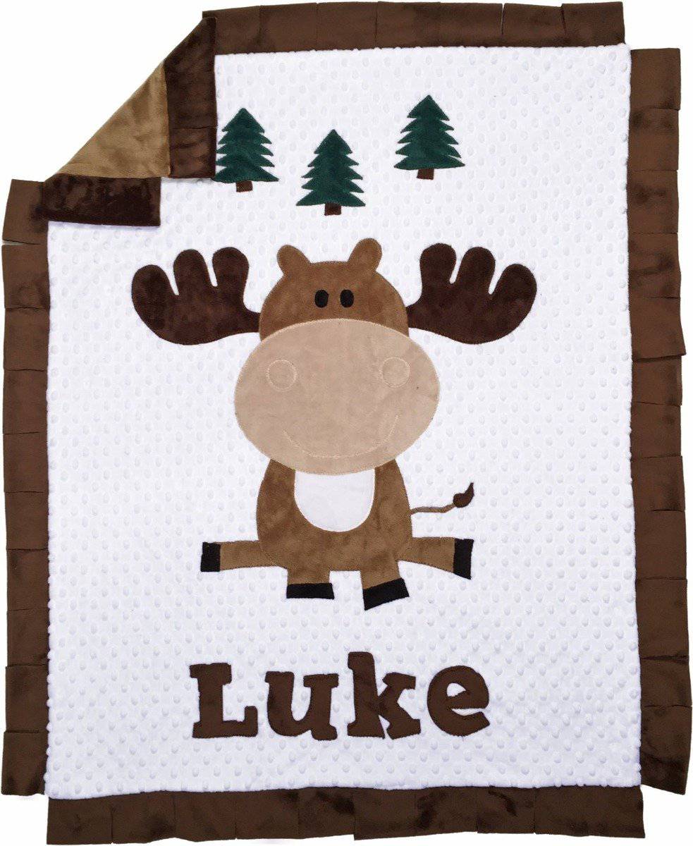 Personalized Appliqué Crib Blanket - Twinkle Twinkle Little One