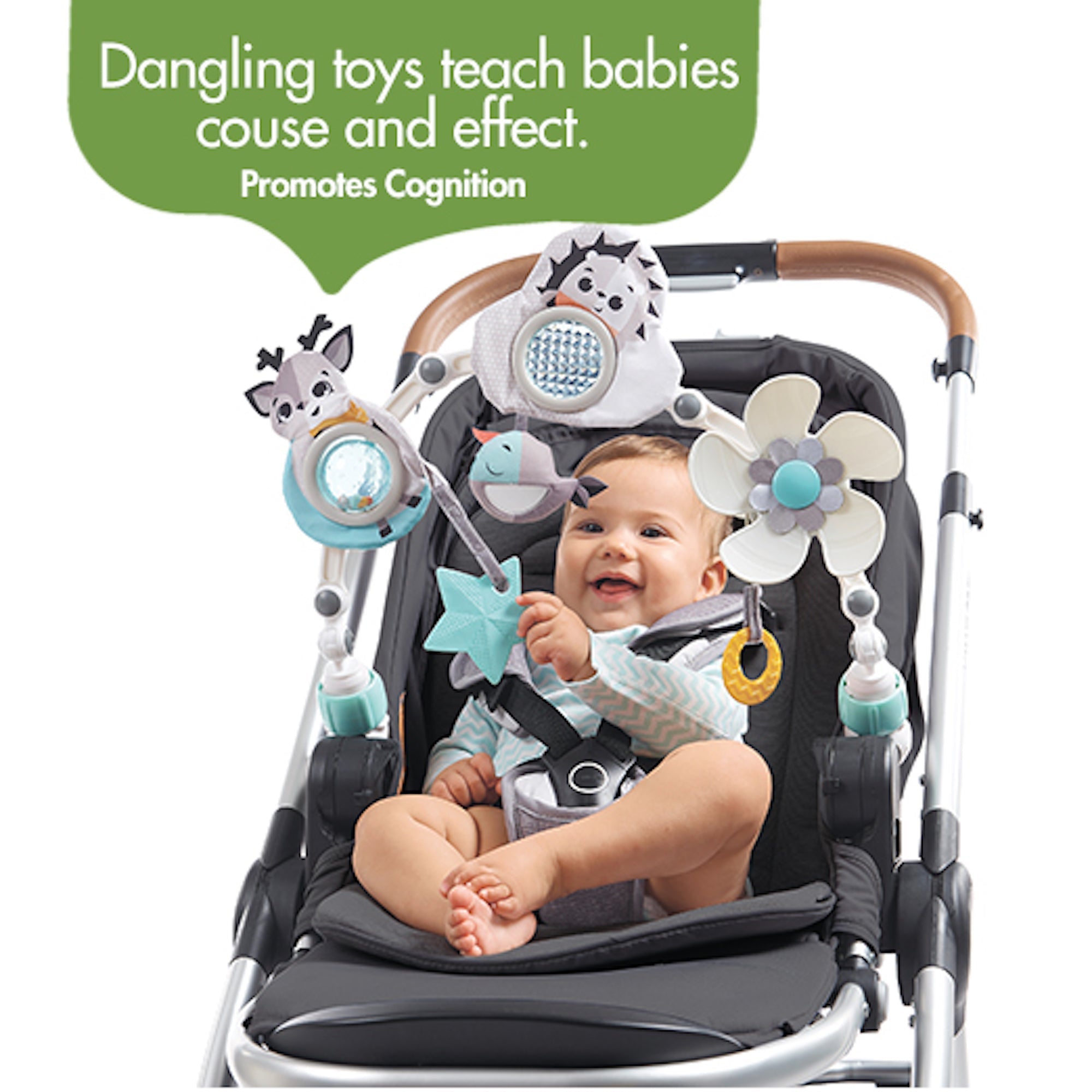 Tiny Love Magical Tales Black & White Stroller Arch - Twinkle Twinkle Little One