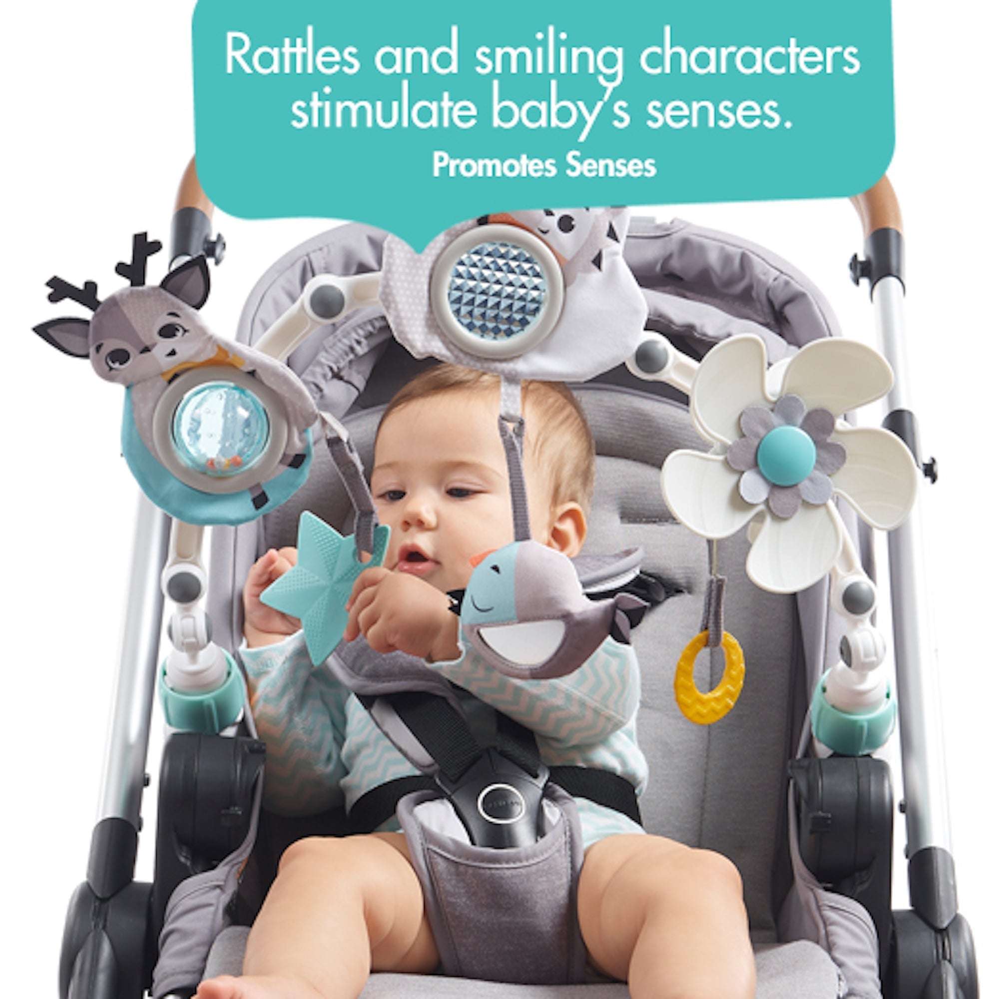 Tiny Love Magical Tales Black & White Stroller Arch - Twinkle Twinkle Little One